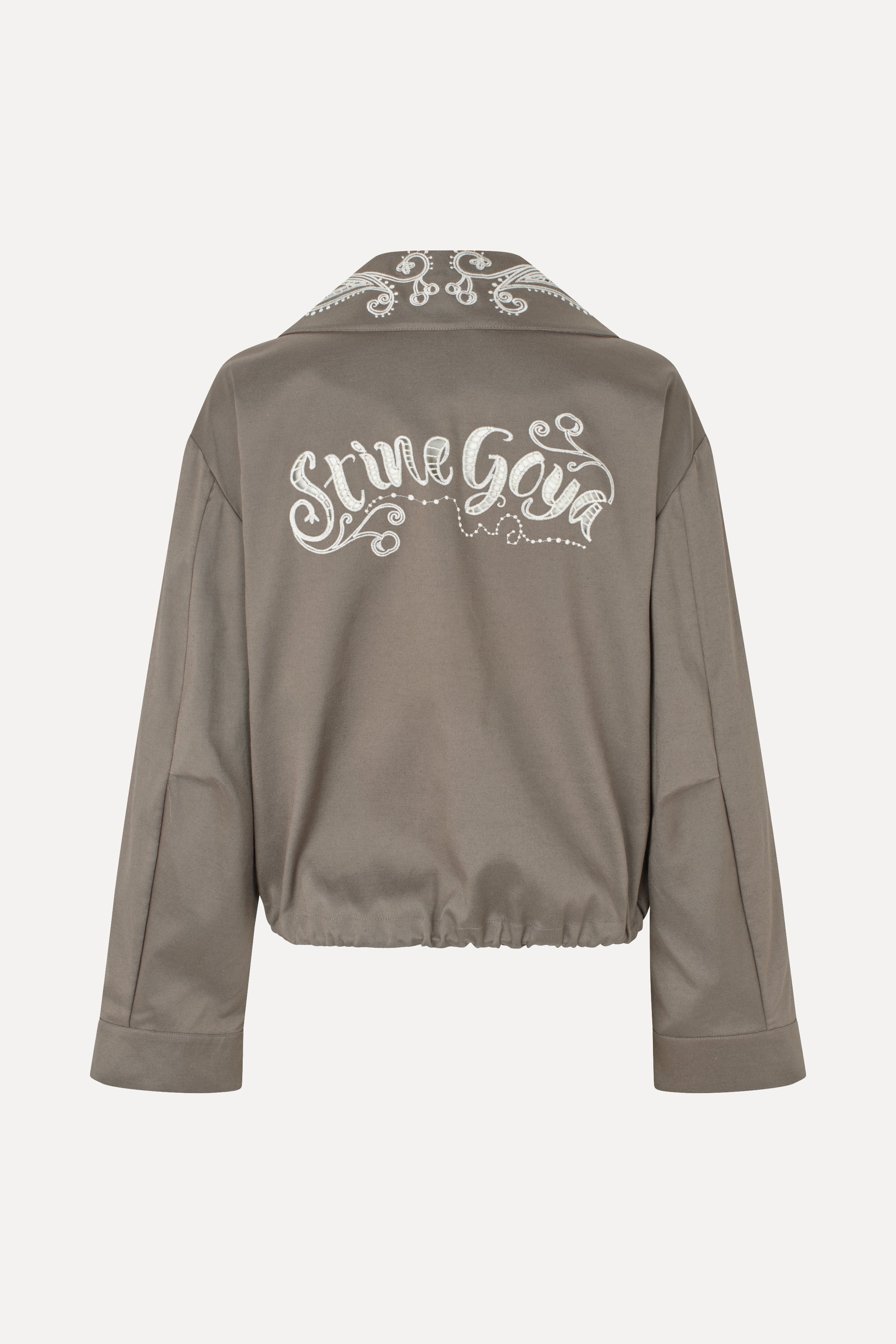 Blouson Eyelet Bomber - Cherries On A Paisley - Image 4