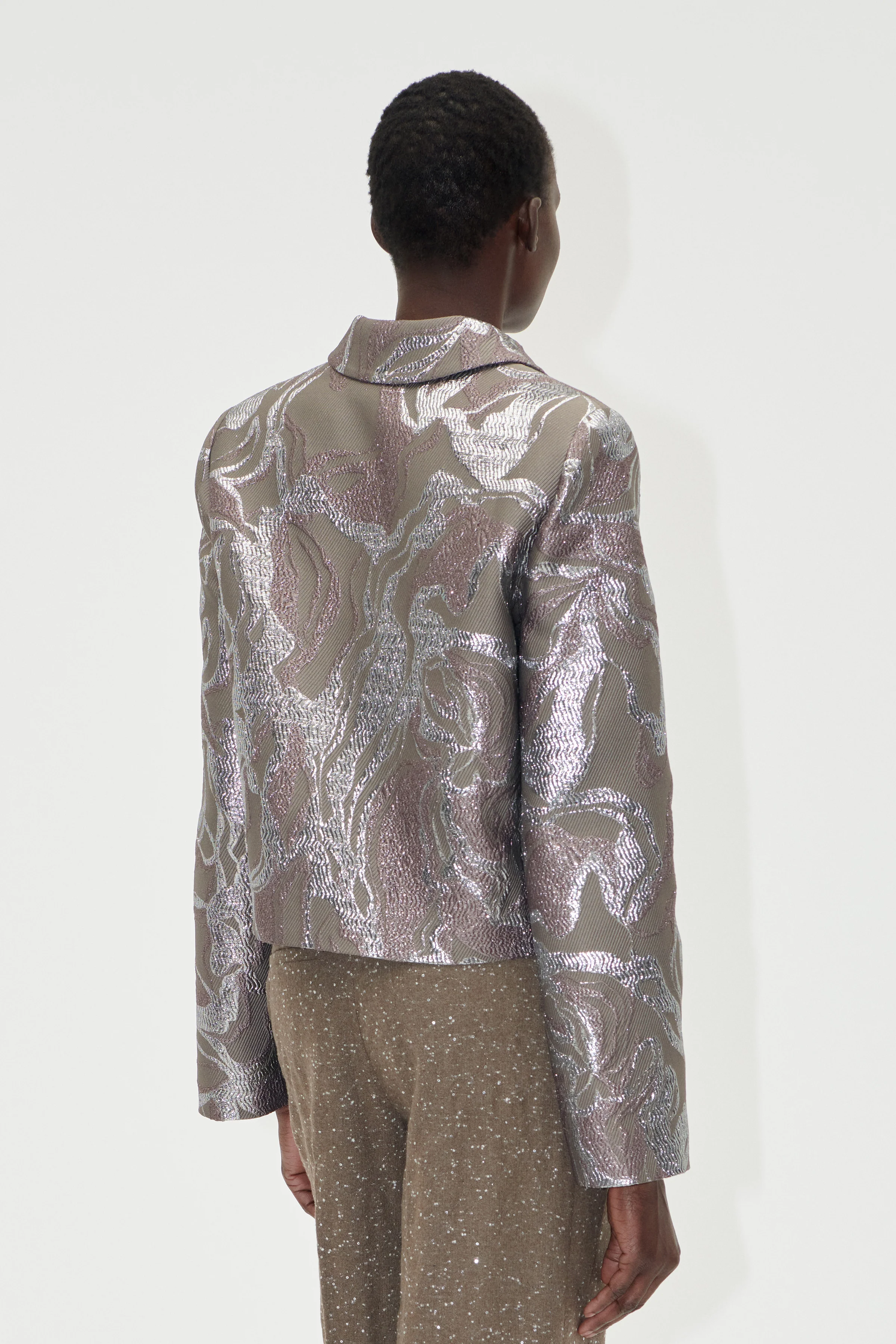Boxy Straight Jacket - Abstract Foliage - Image 4