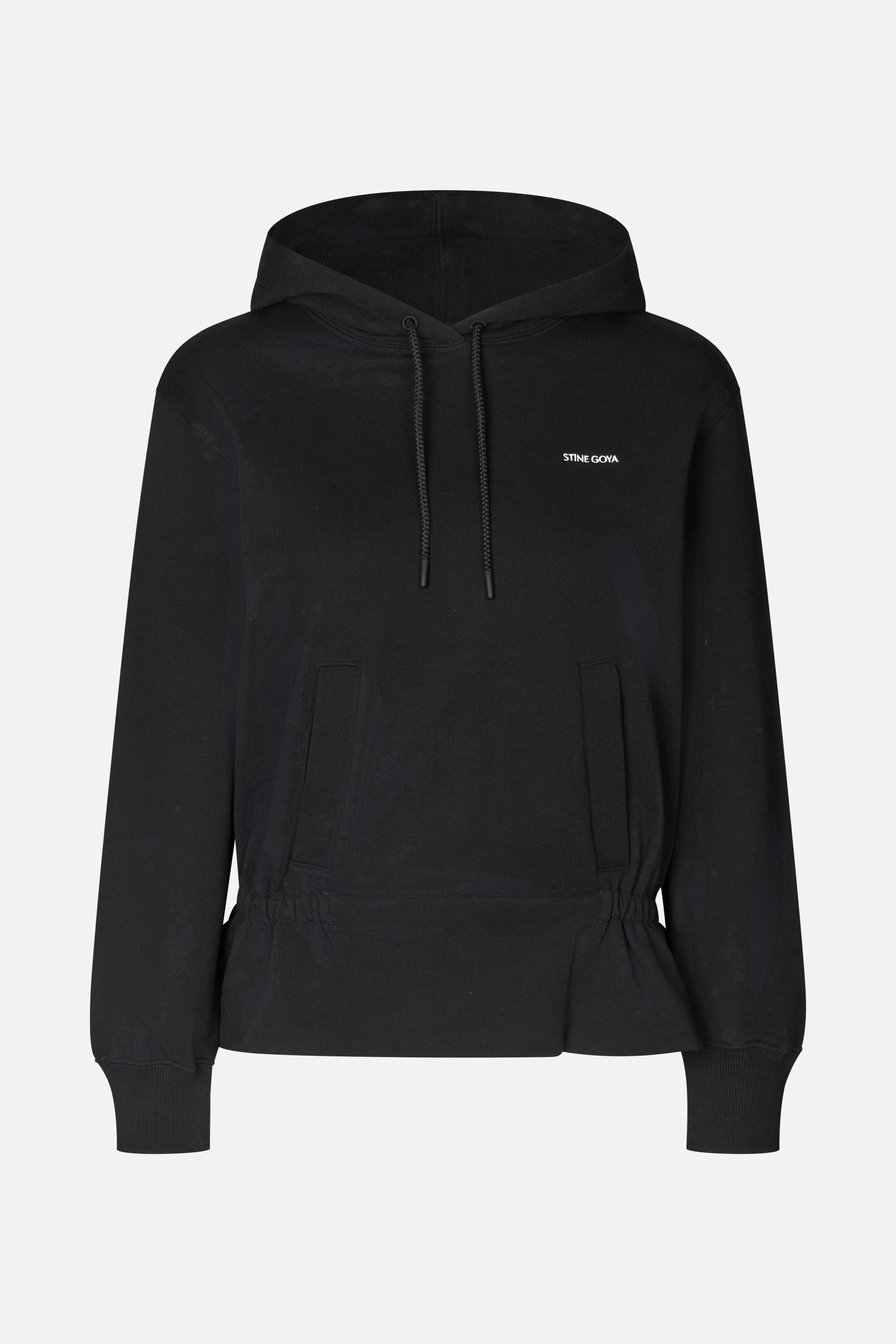 Cinched Waist Sweatshirt - Black - Image 3