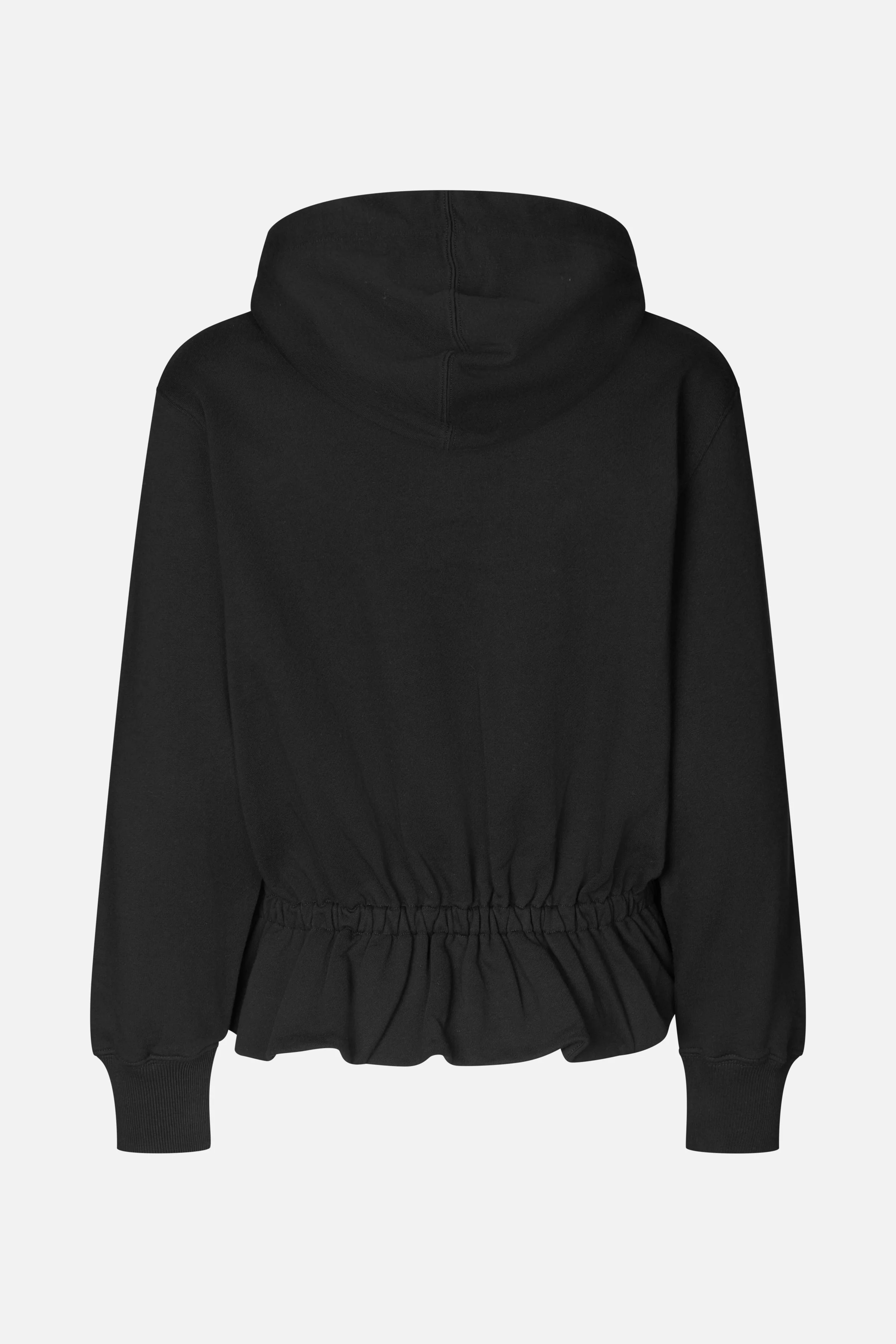 Cinched Waist Sweatshirt - Black - Image 4