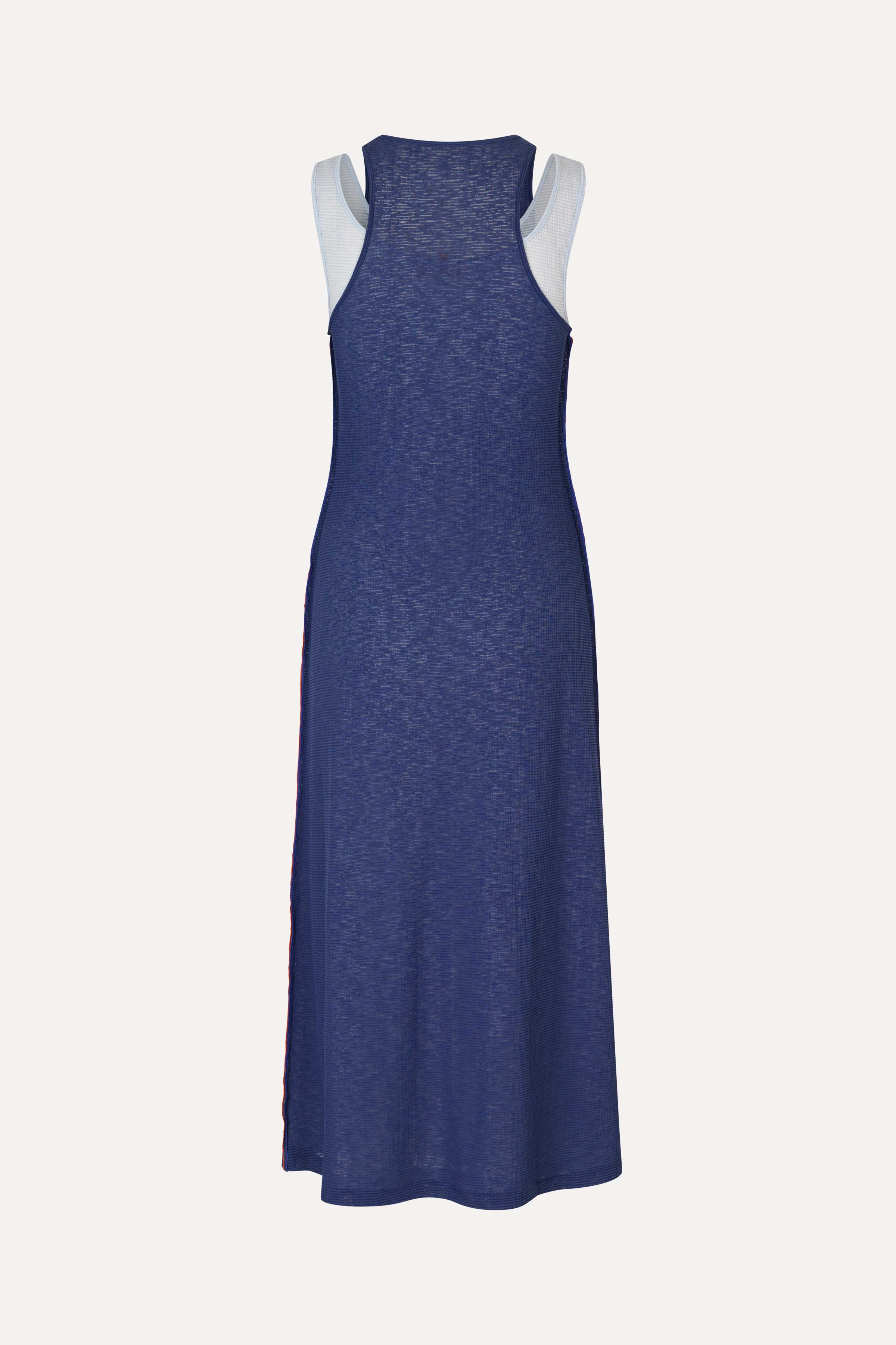 Double Layer Tank Dress - Light Blue / Midnight Blue - Image 2