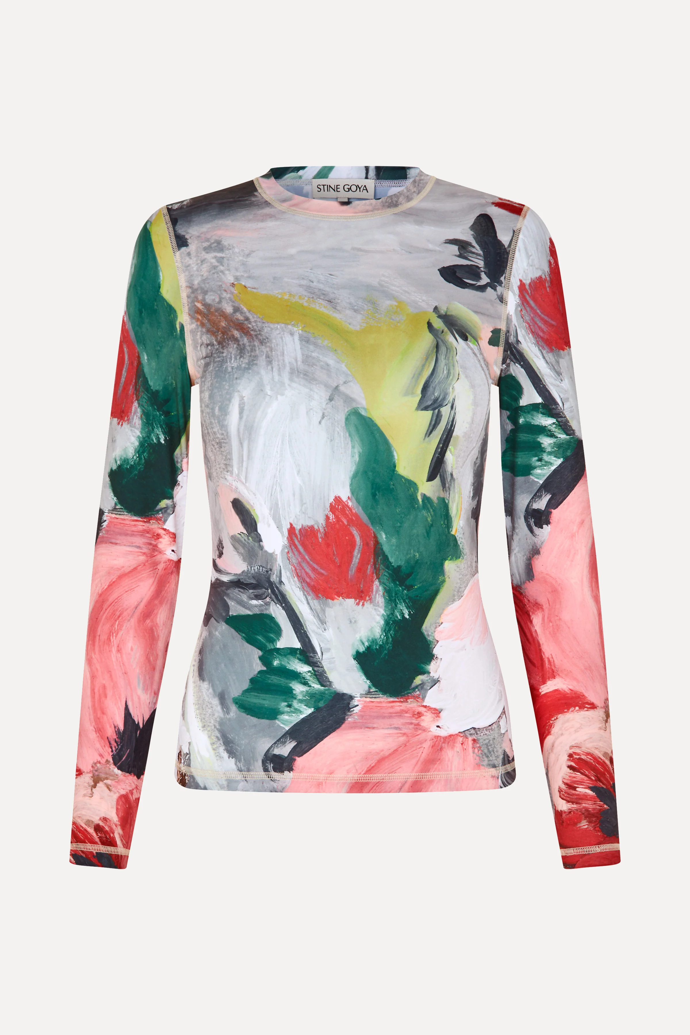 Elastic Long Sleeve Top - My Garden - Image 3