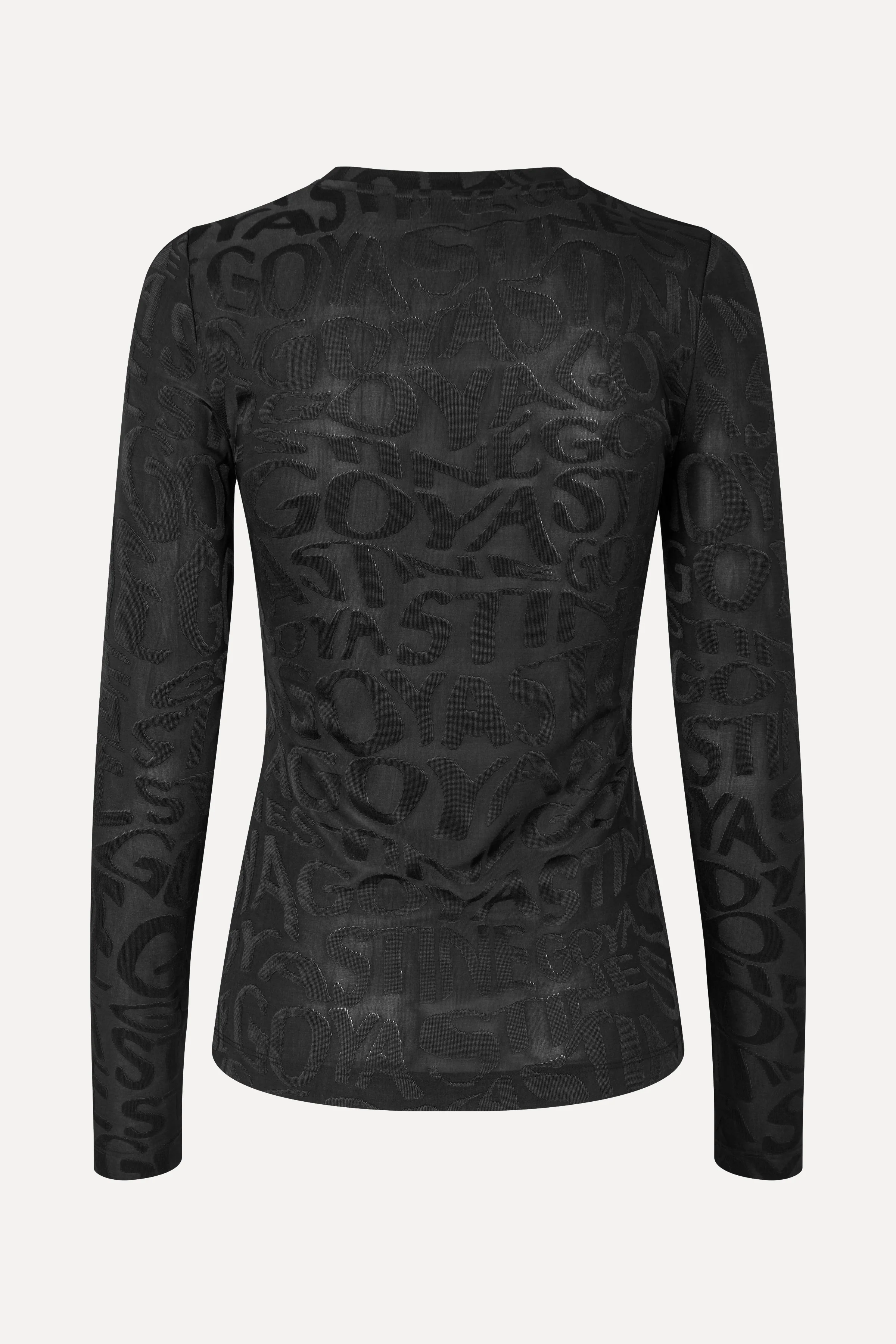 Elastic Long Sleeve Top - Liquified Logo - Image 2