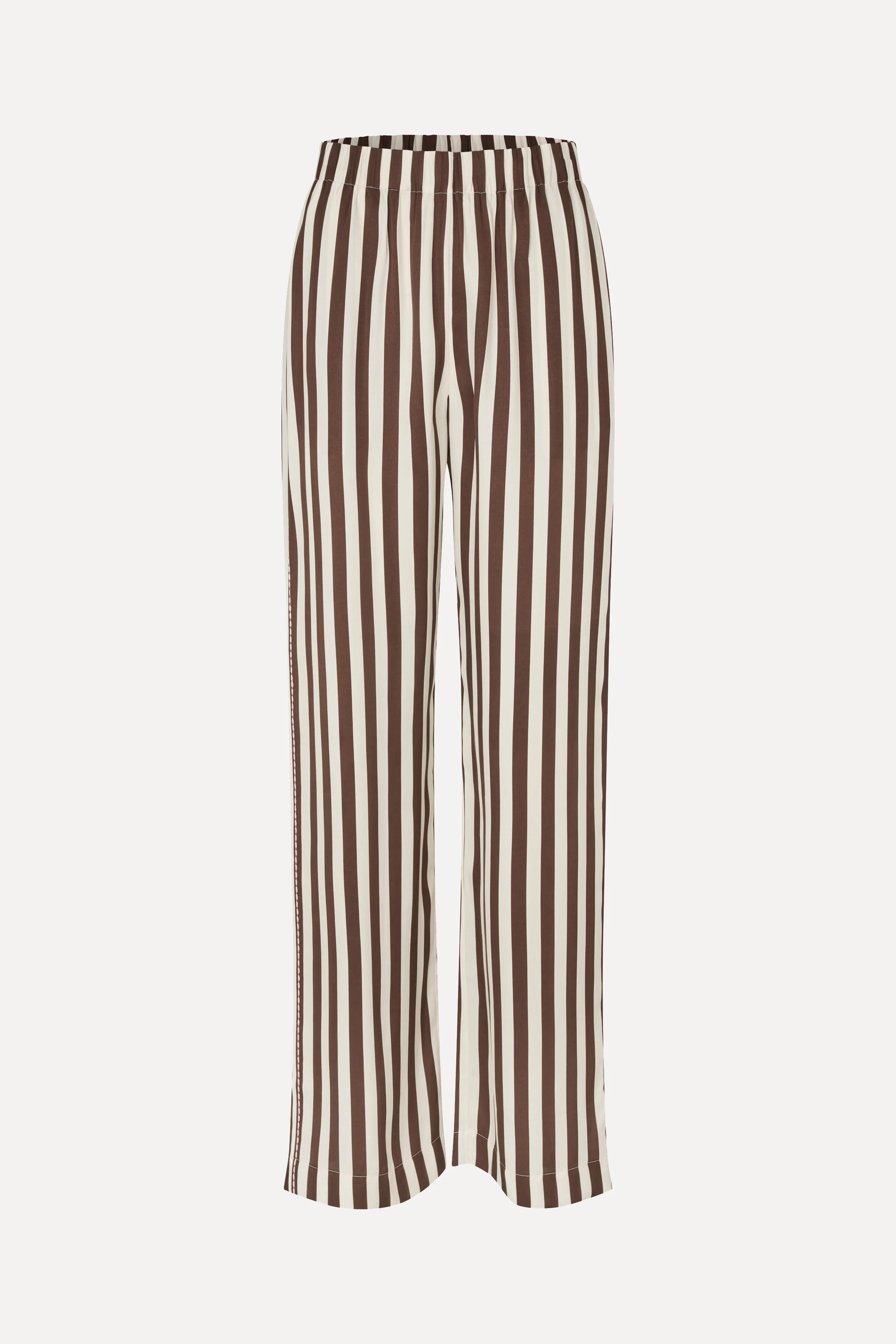 Elasticated Long Pants - Ivory Stripes - Image 3