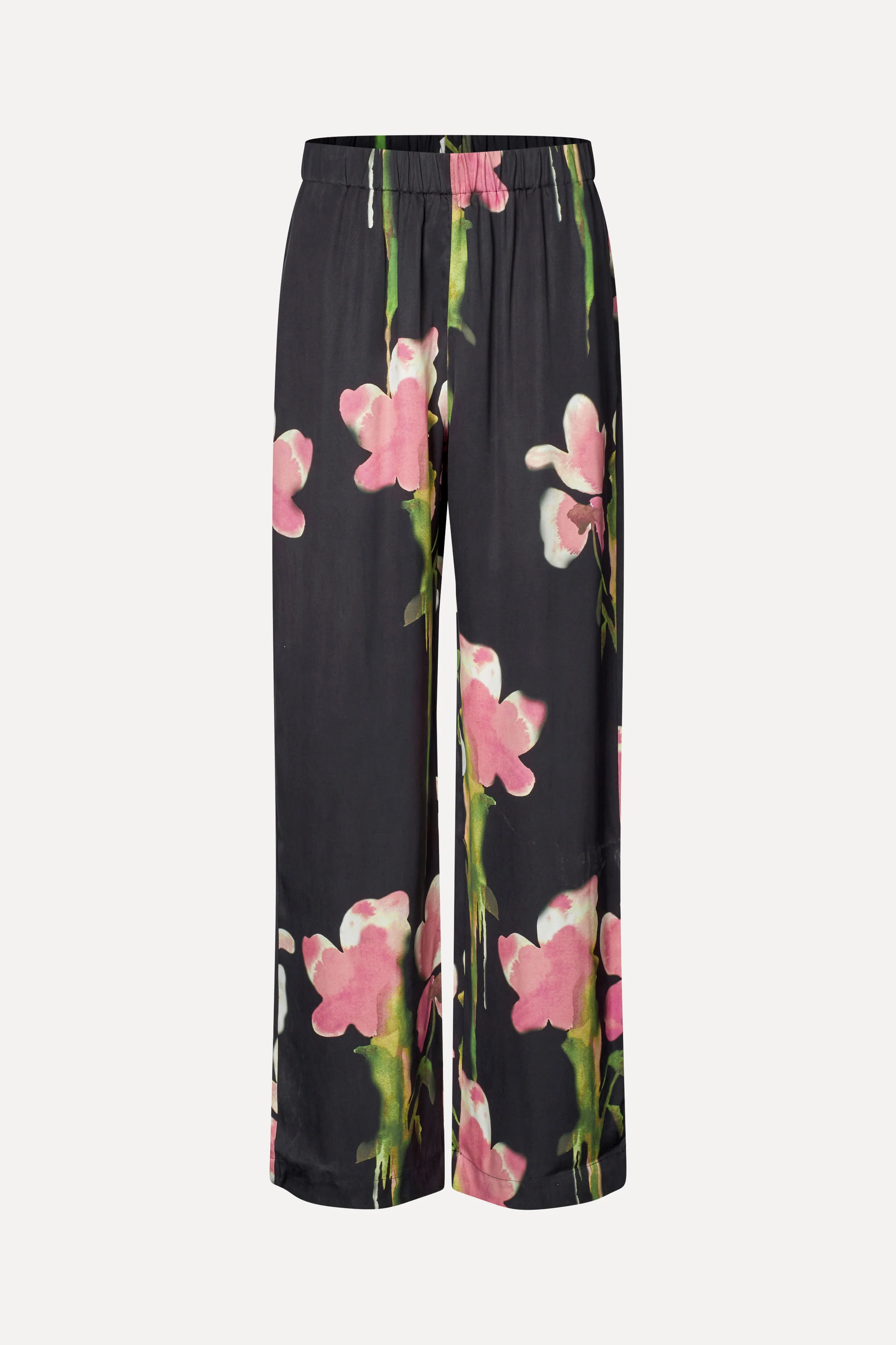 Elasticated Long Pants - Melting Flowers