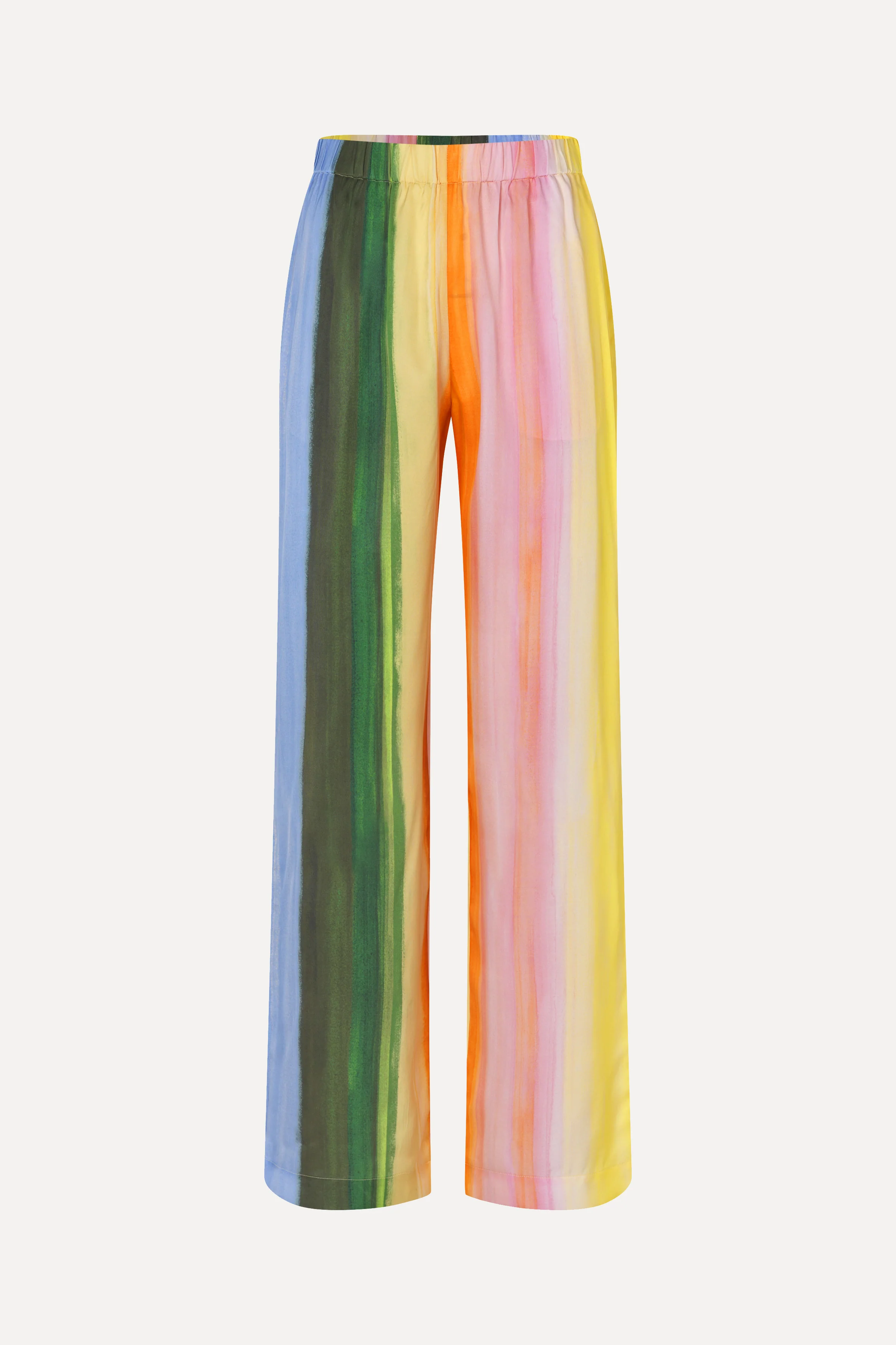 Elasticated Long Pants - Pastel Hue
