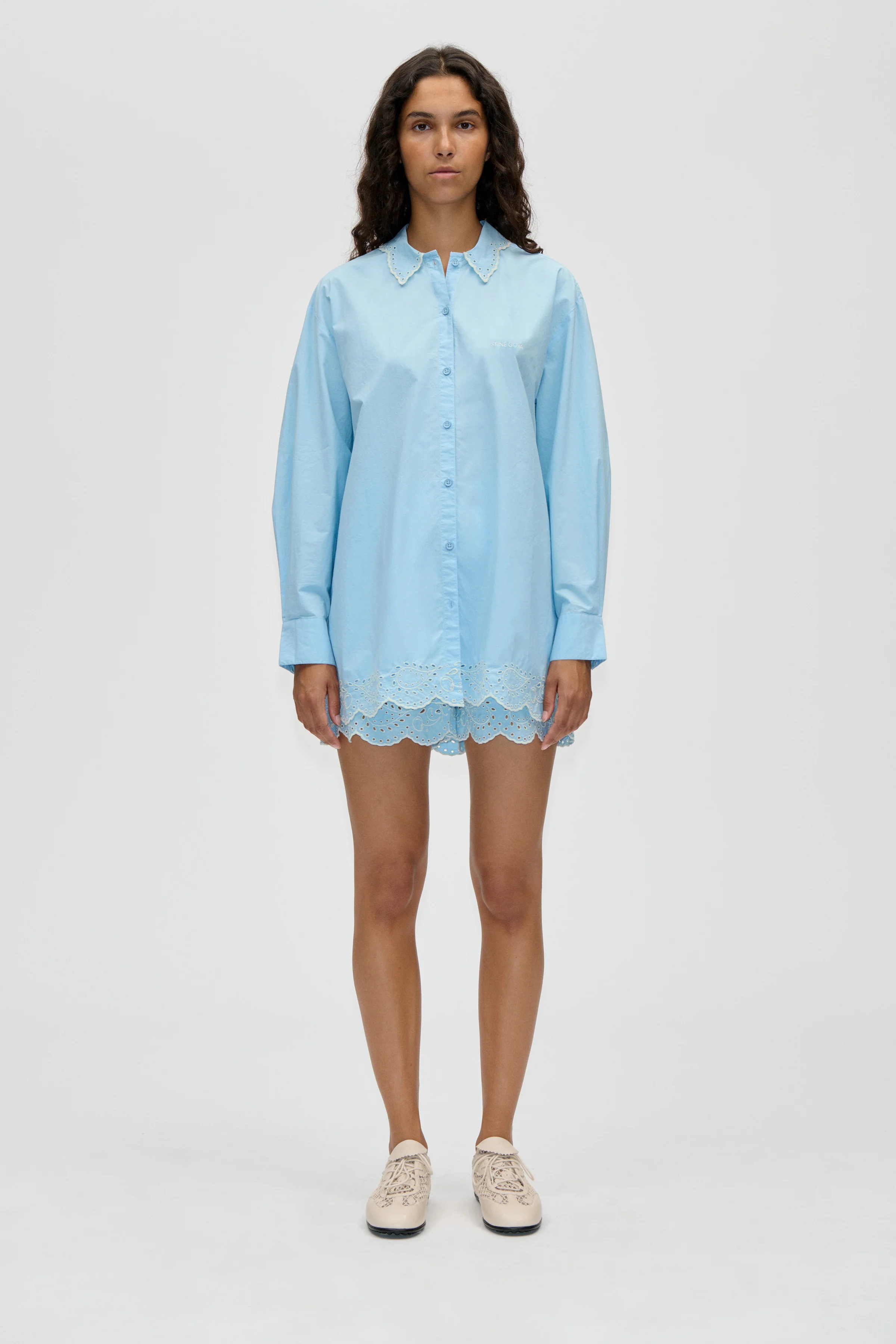 Elasticated Shorts - Teapot Blue
