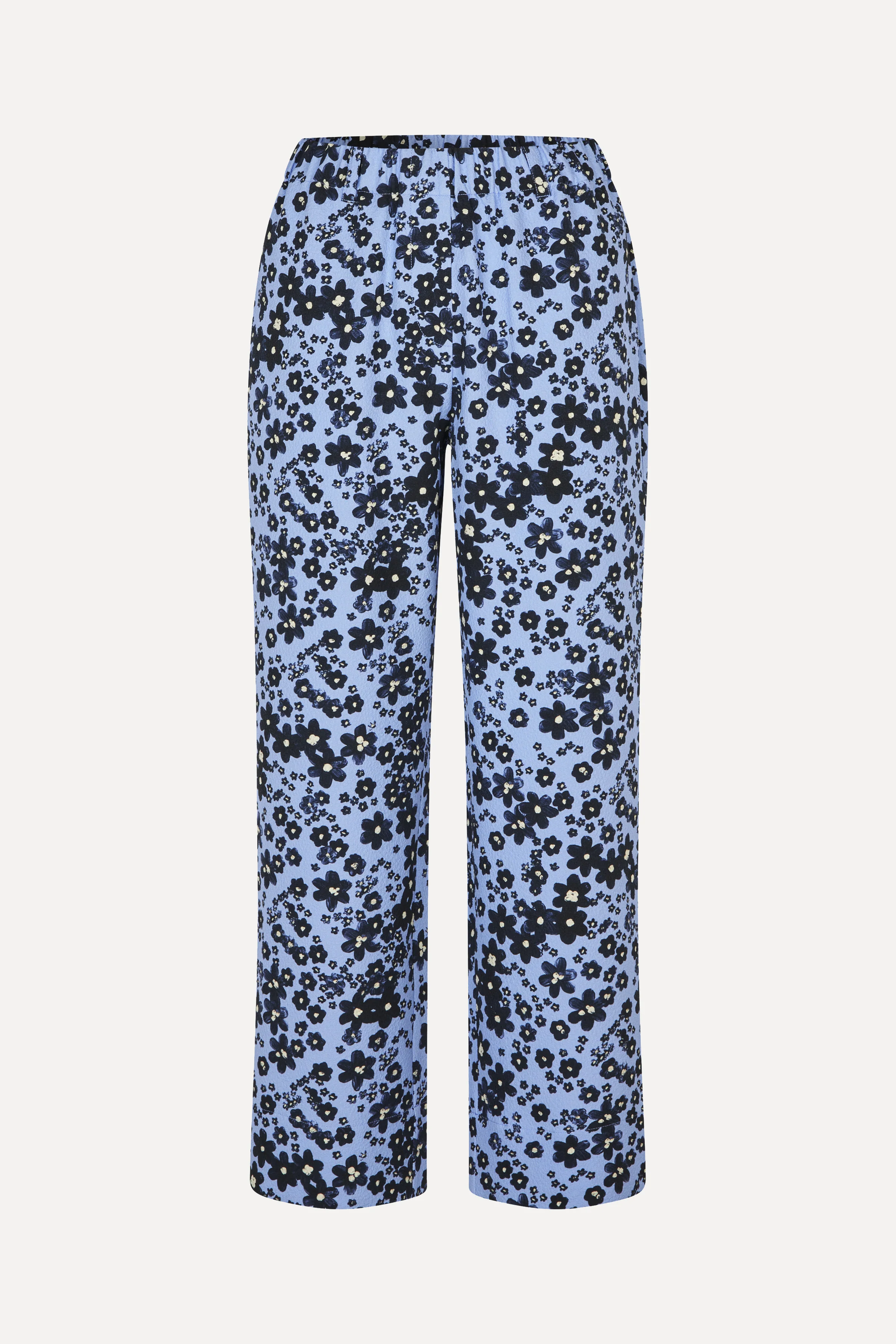 Elasticated Straight Pants - Night Ditzy Floral / Day Ditzy Floral