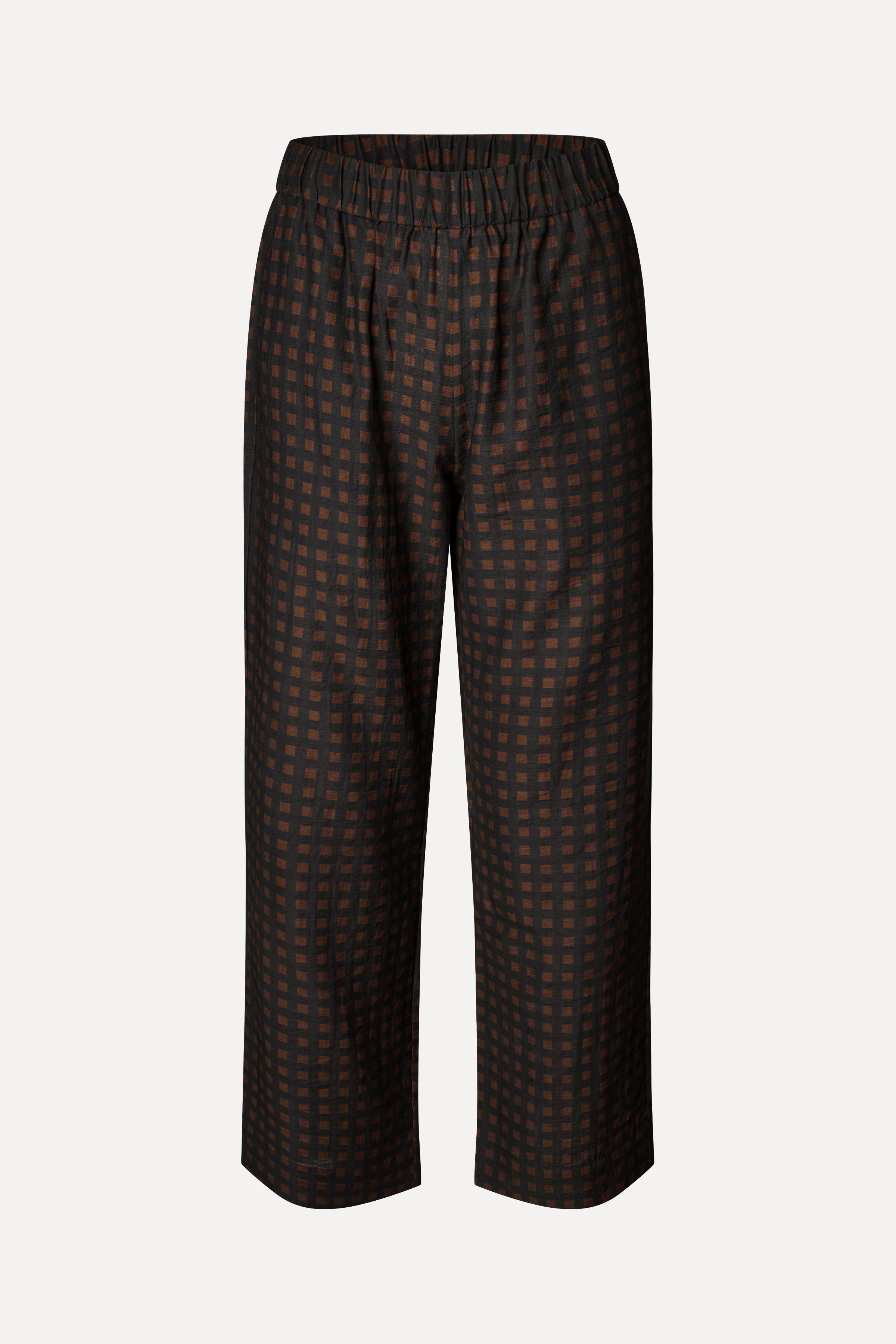 Elasticated Waistband Pants - Morgensol Checks - Image 3