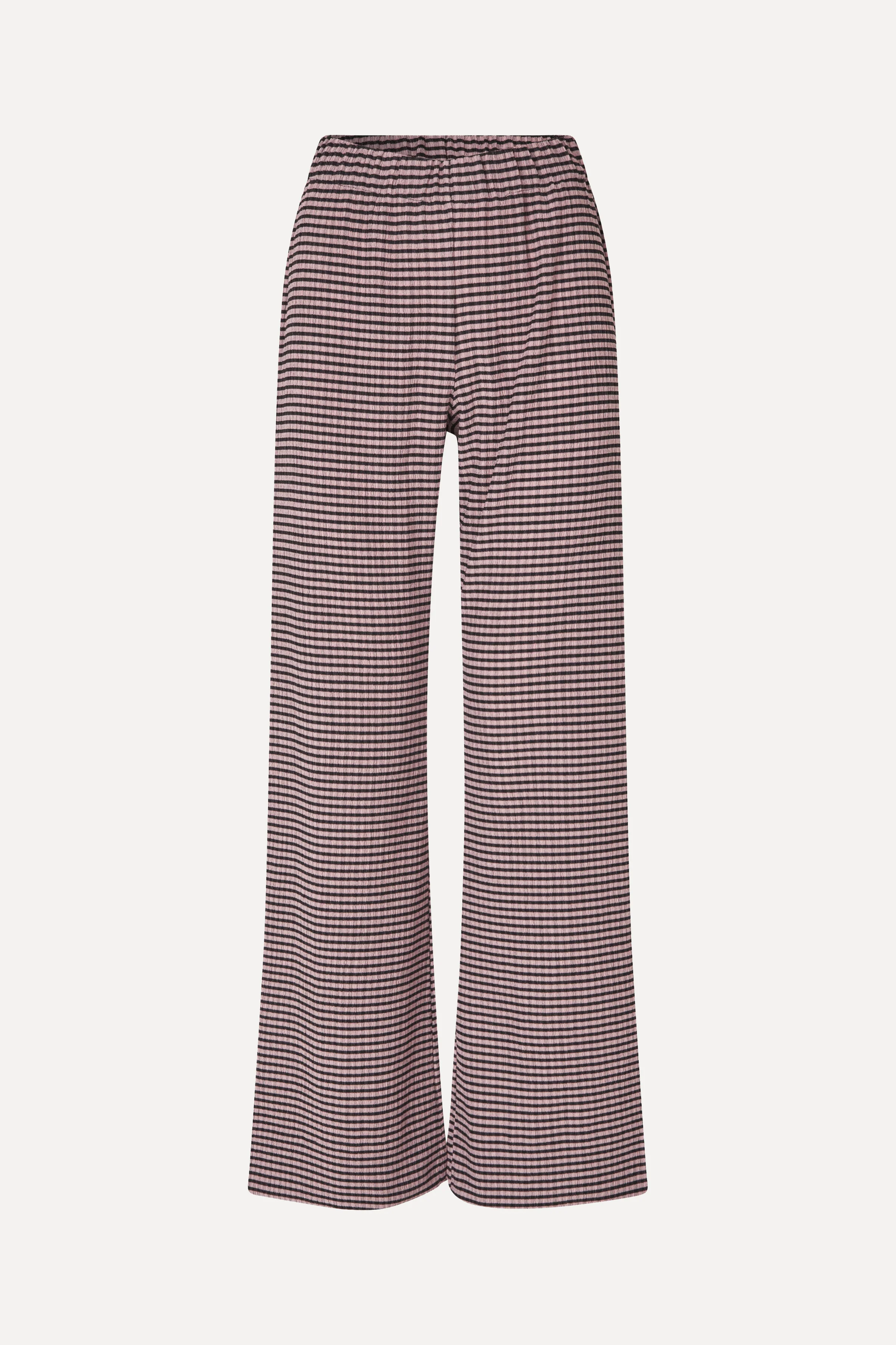 Elasticated Waistband Pants - Pink/Black