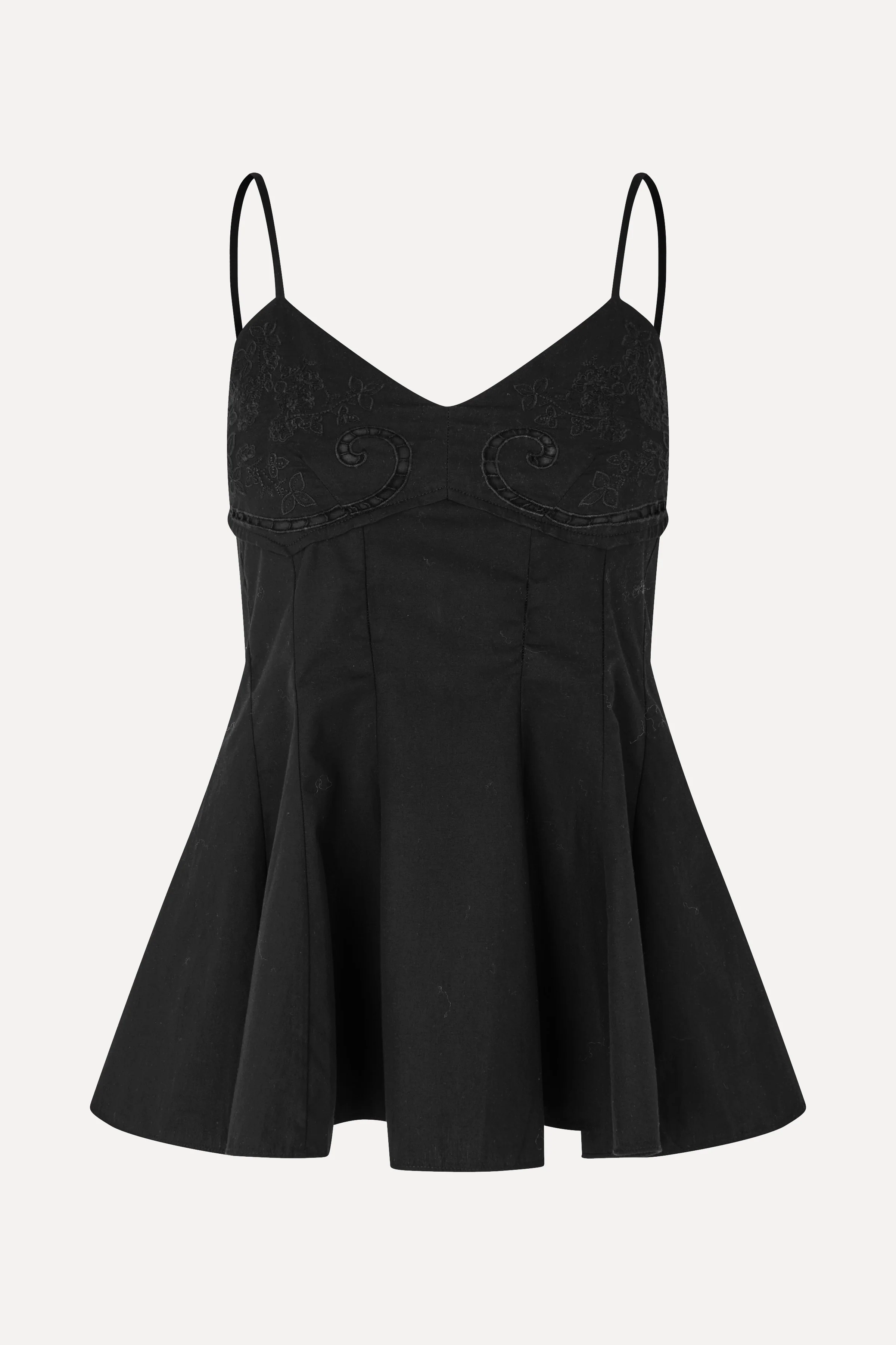Embroidered Bustier Top - Broderie Anglaise - Image 3