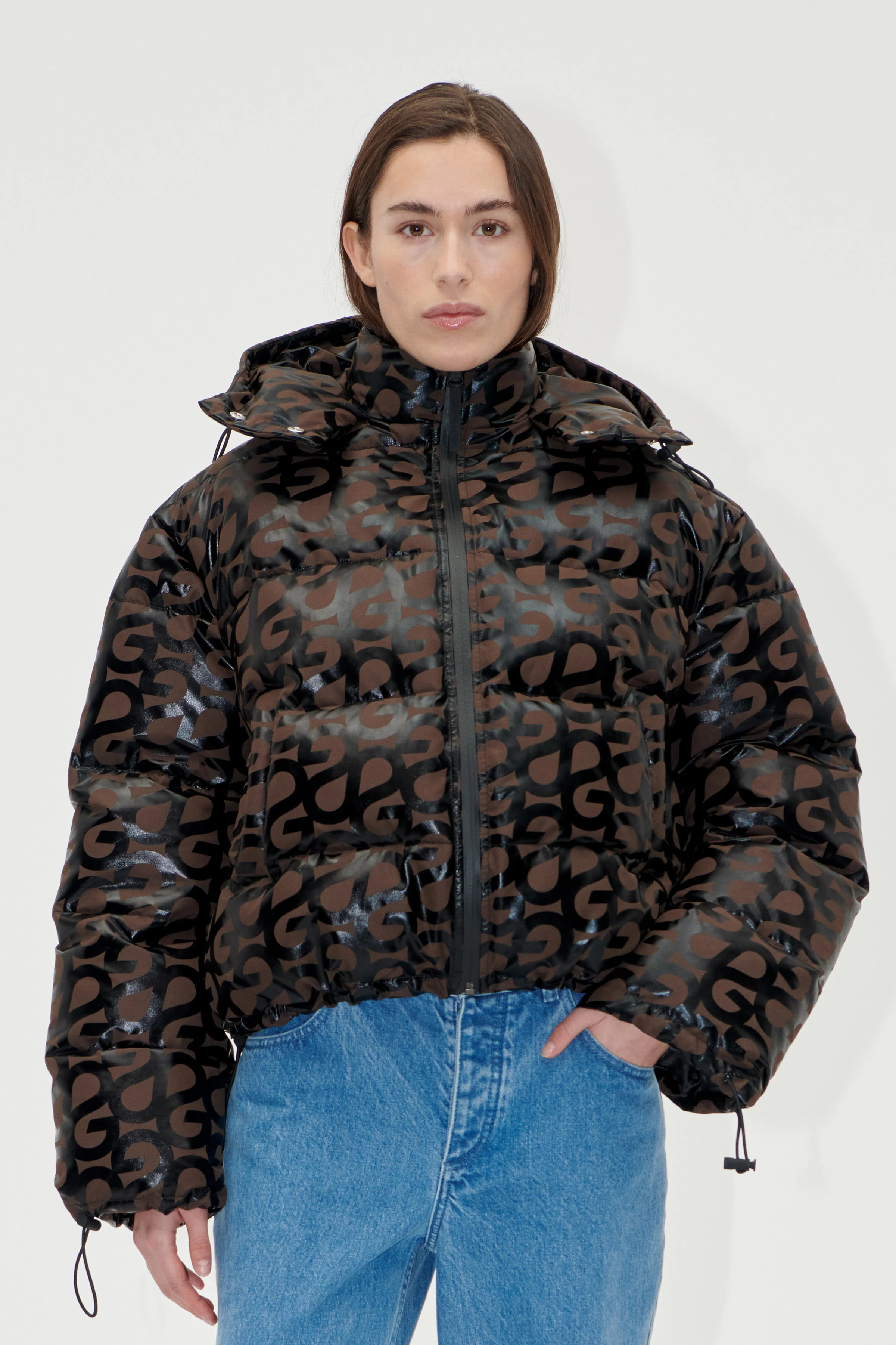 Hooded Long Sleeve Puffer - SG Logo - Image 3