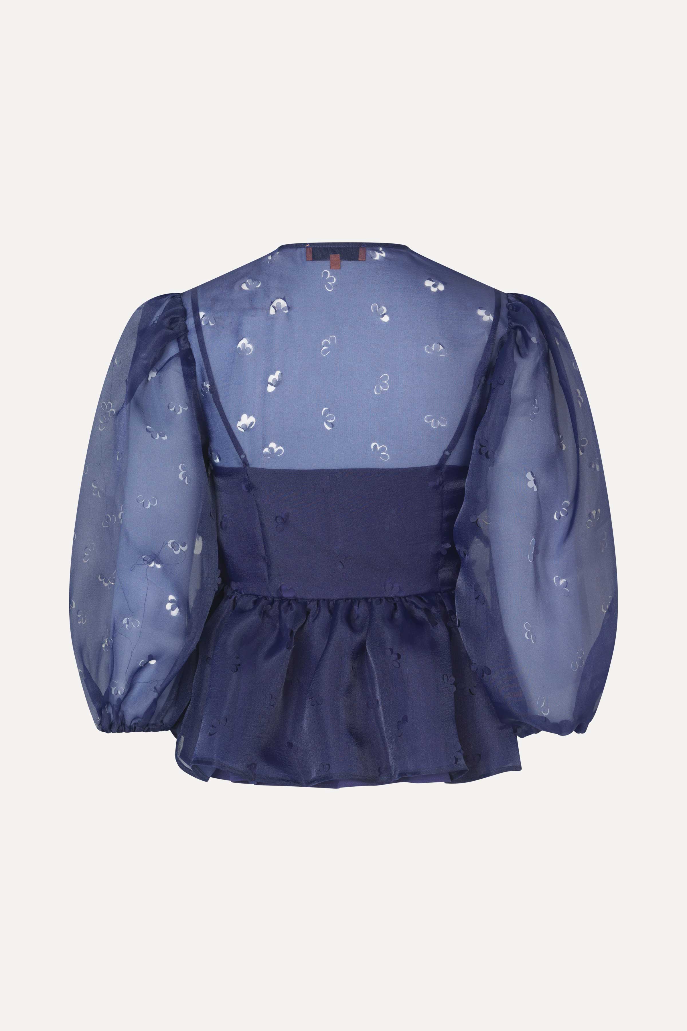 Long Sleeve Bow Top - Ditzy Floral - Image 2