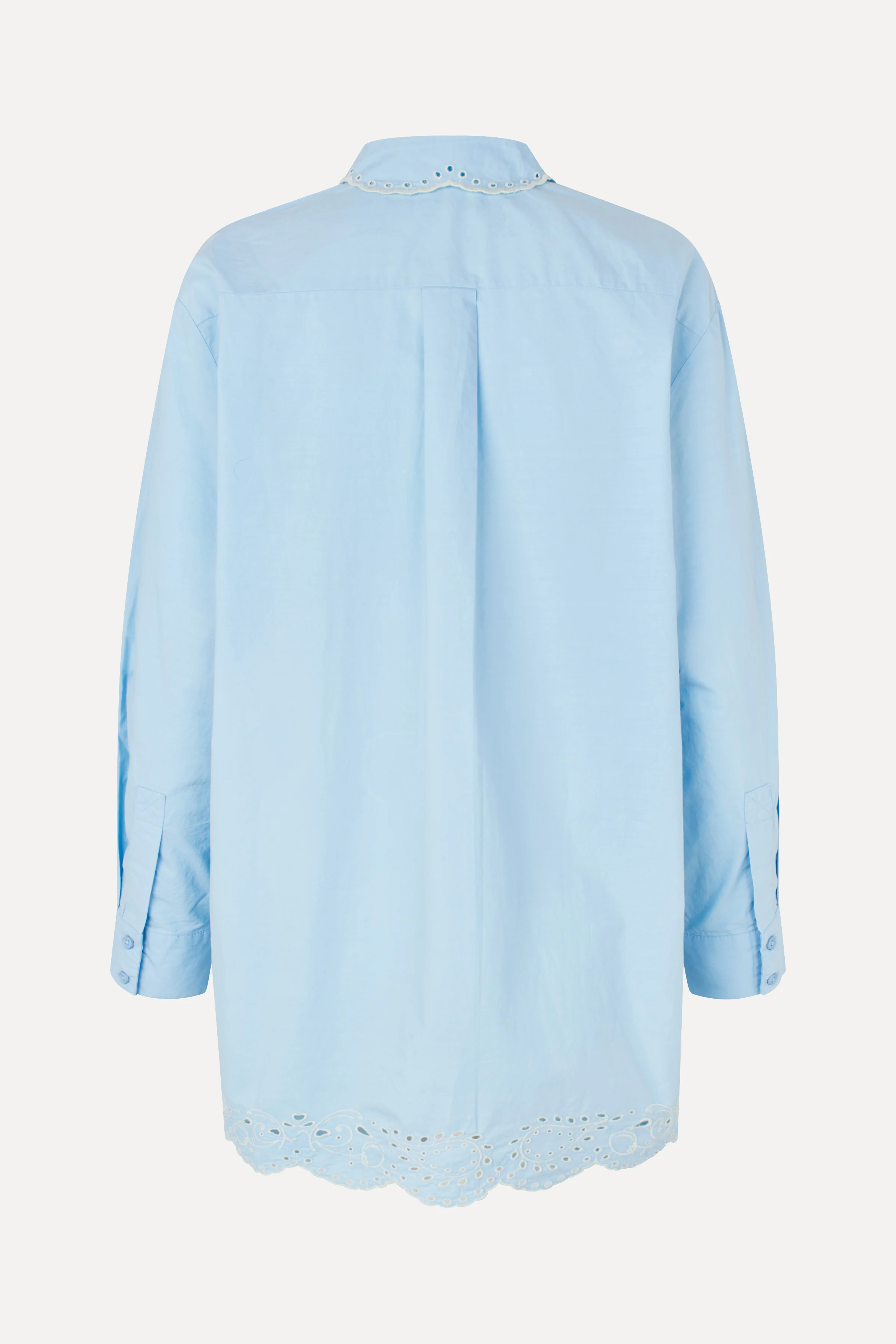 Long Sleeve Oversized Shirt - Teapot Blue - Image 4