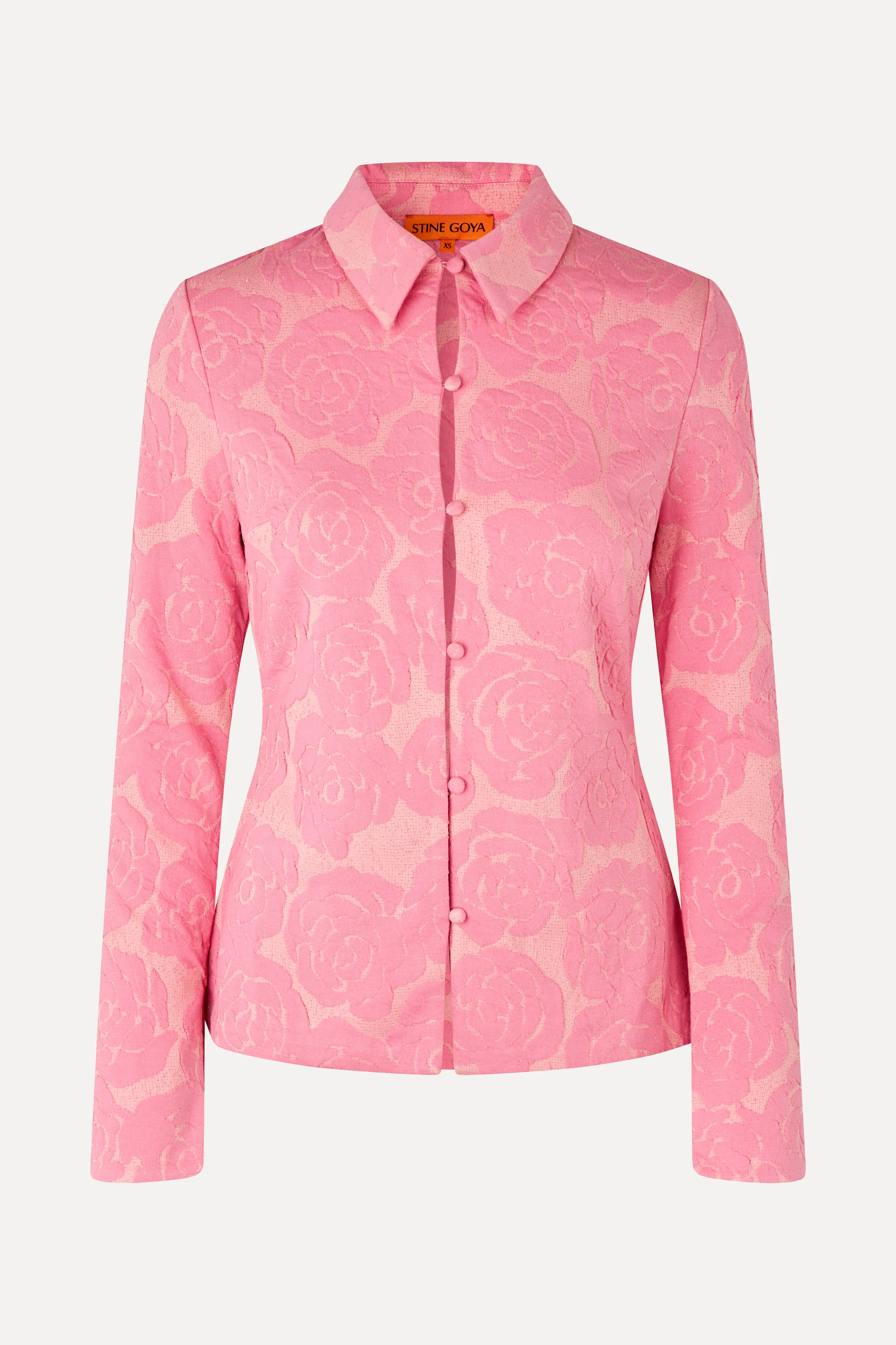 Long Sleeve Tailored Shirt - Rose Relief