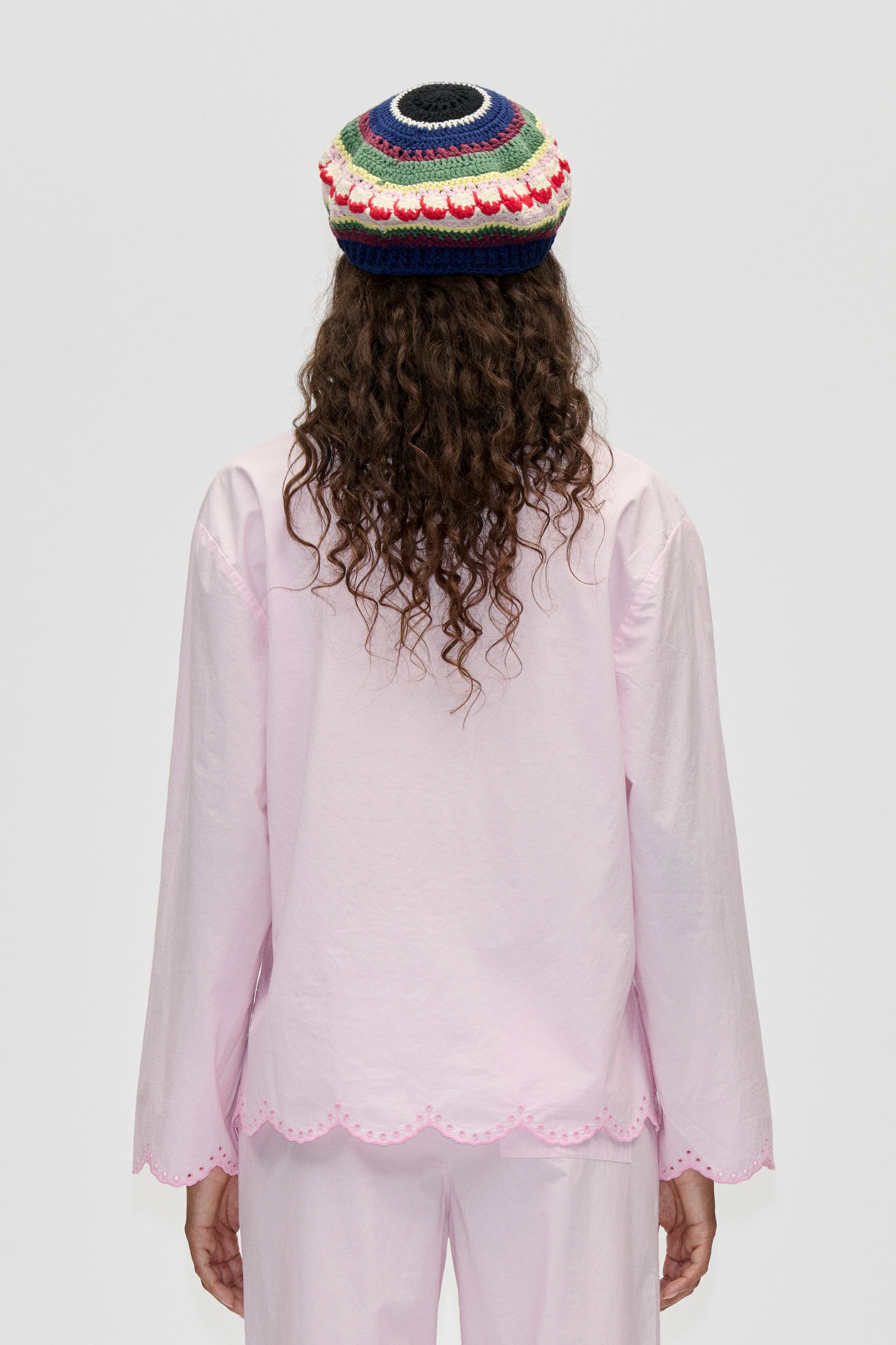 Long Sleeve Tunic Top - Muted Blush - Image 2