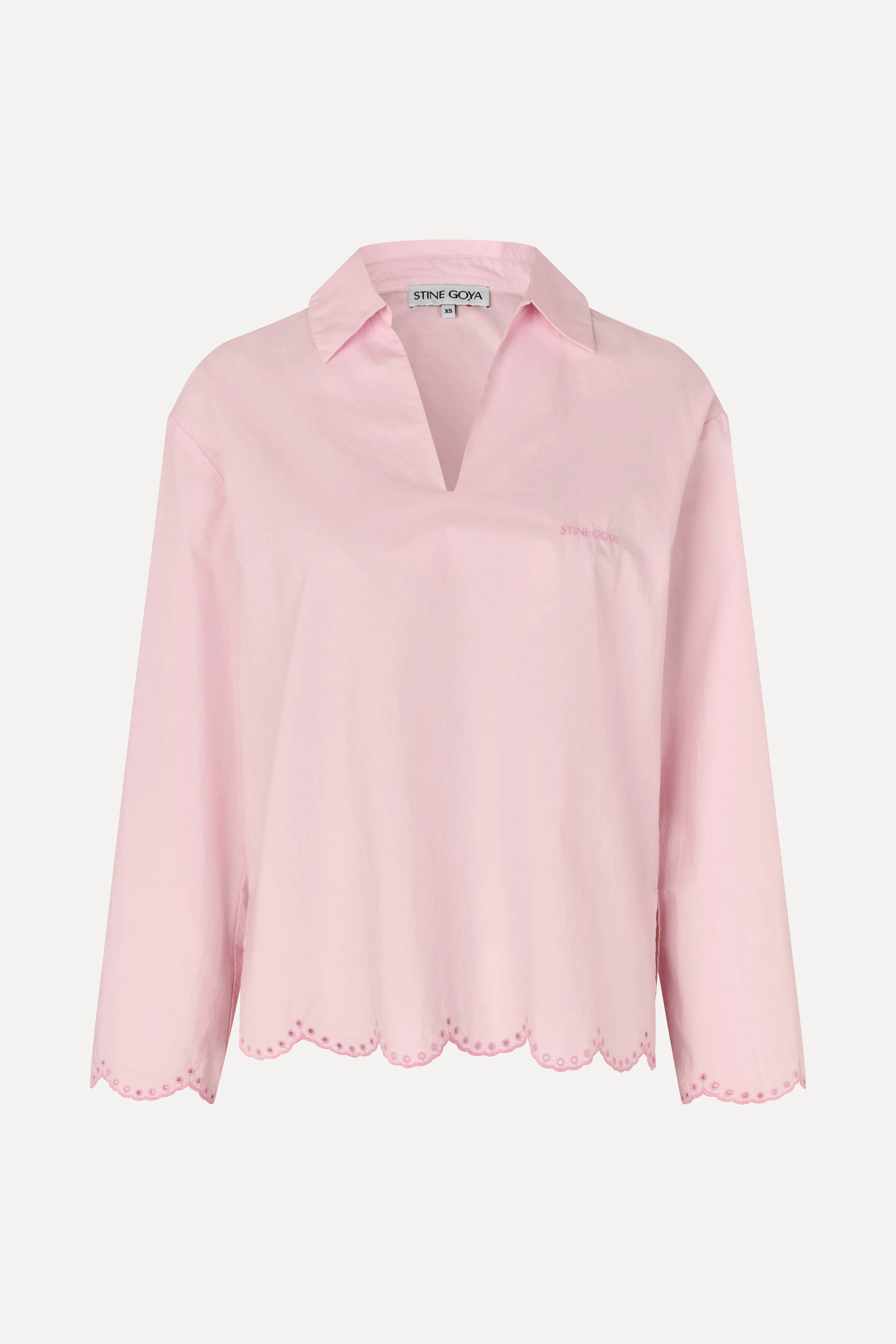 Long Sleeve Tunic Top - Muted Blush - Image 3