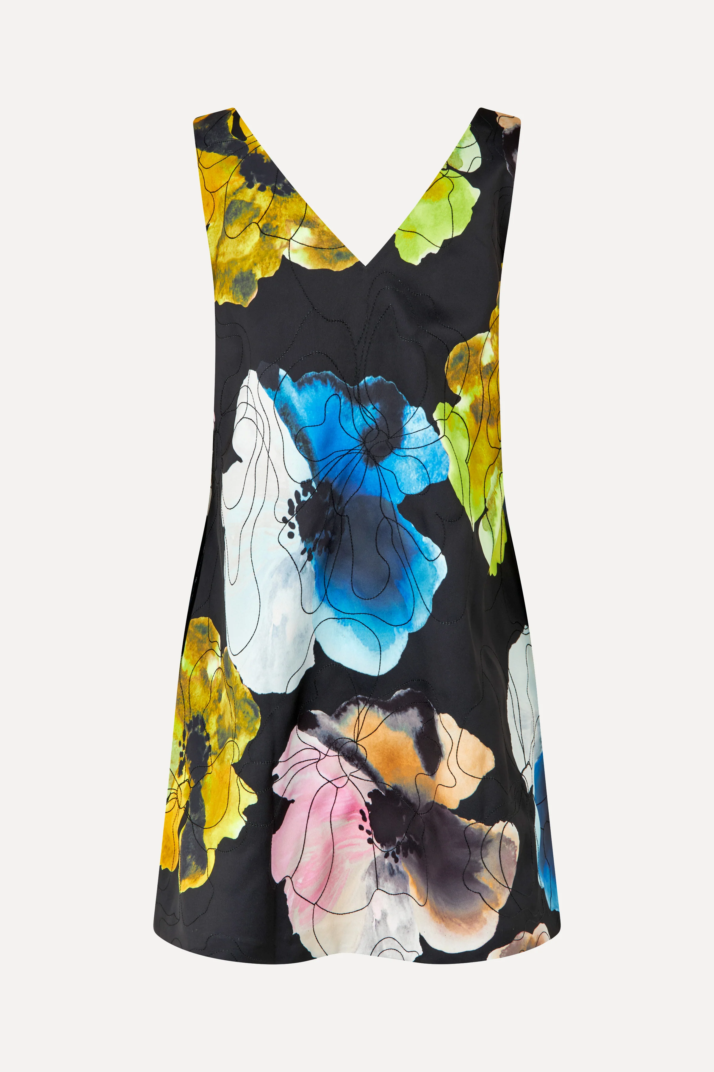 Mini Dress - Watercolor Bloom - Image 2