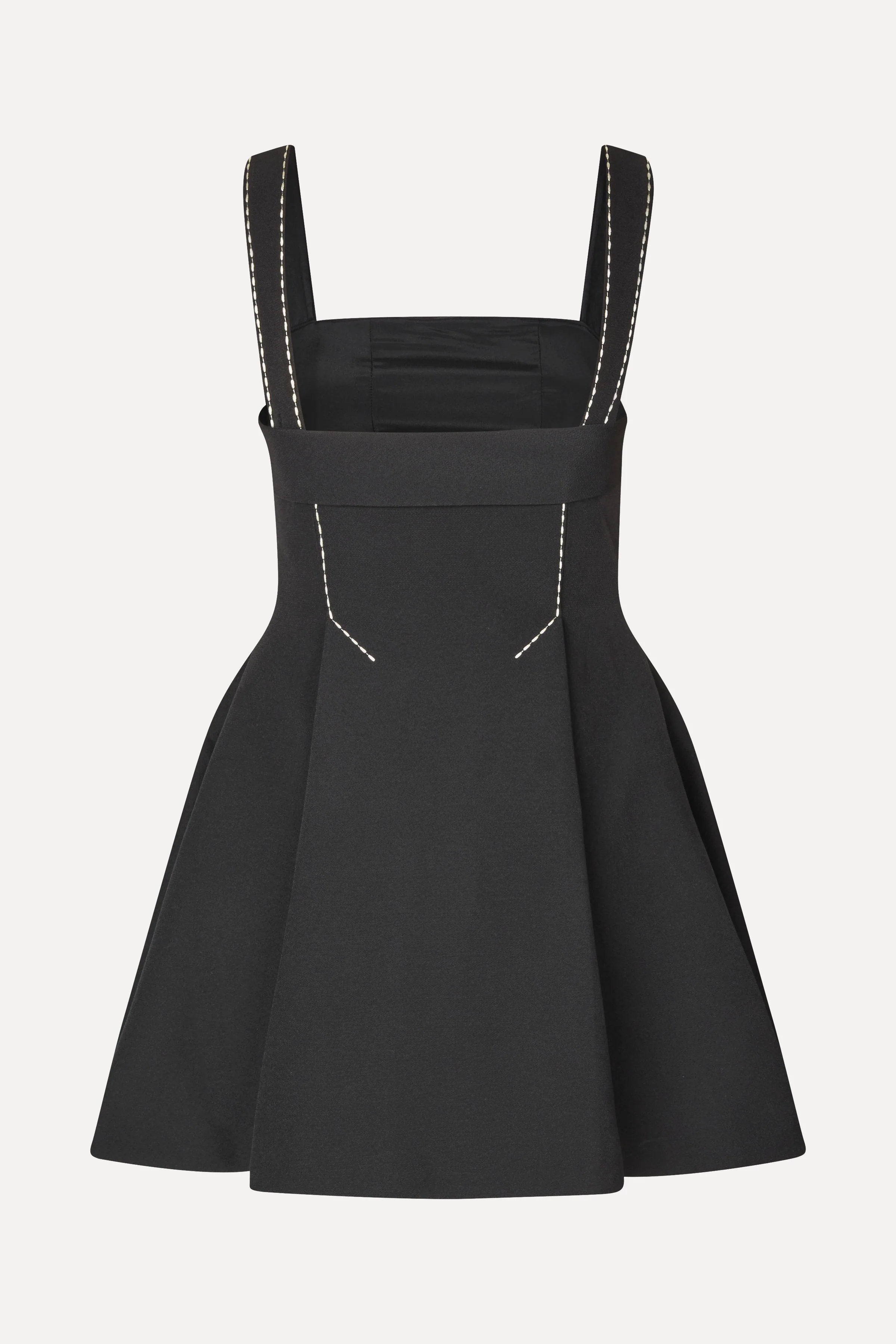 Mini Dress w/ Adjustable Straps - Jet Black - Image 2