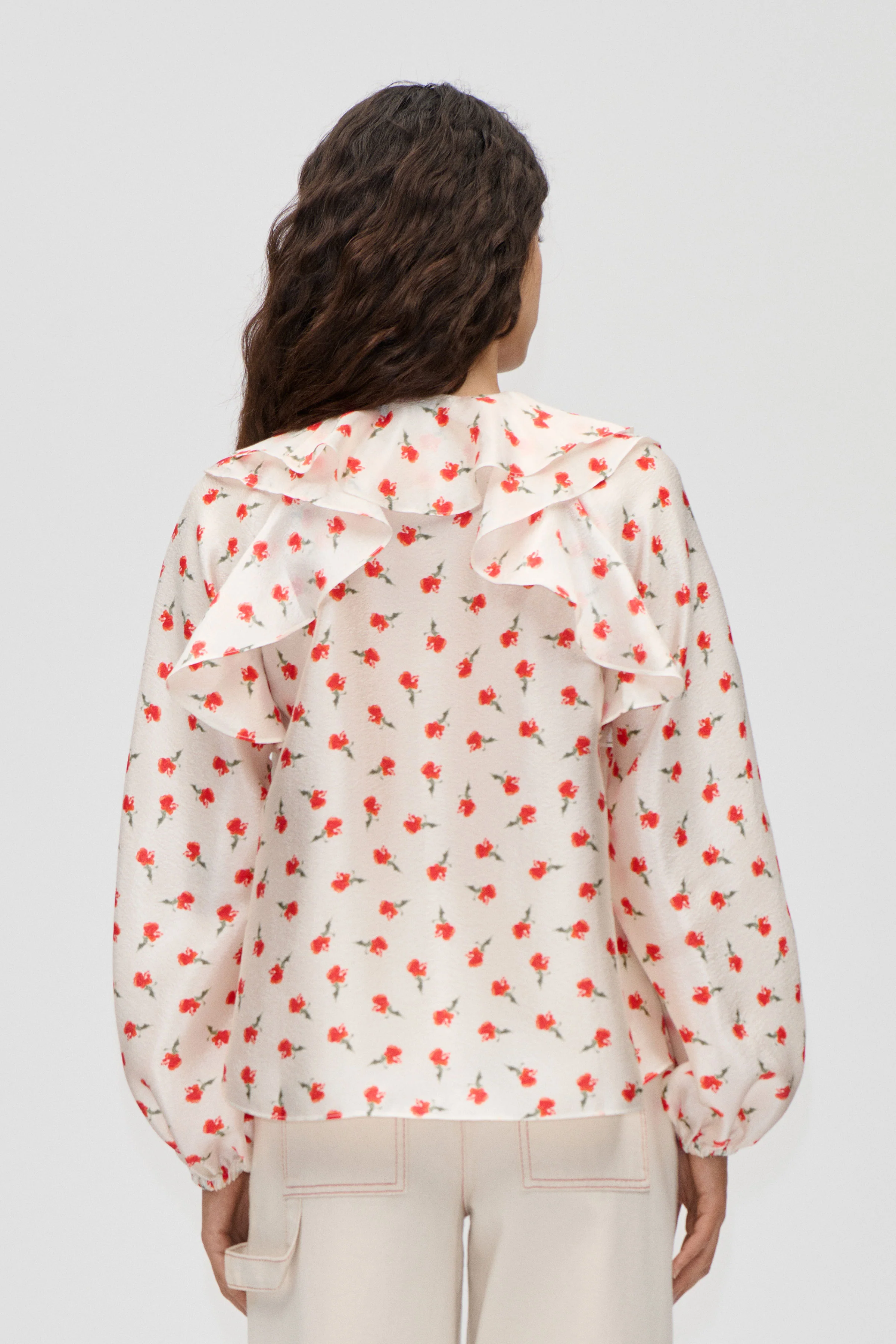 Multi Ruffle Raglan Top - Ditzy Petunia - Image 2