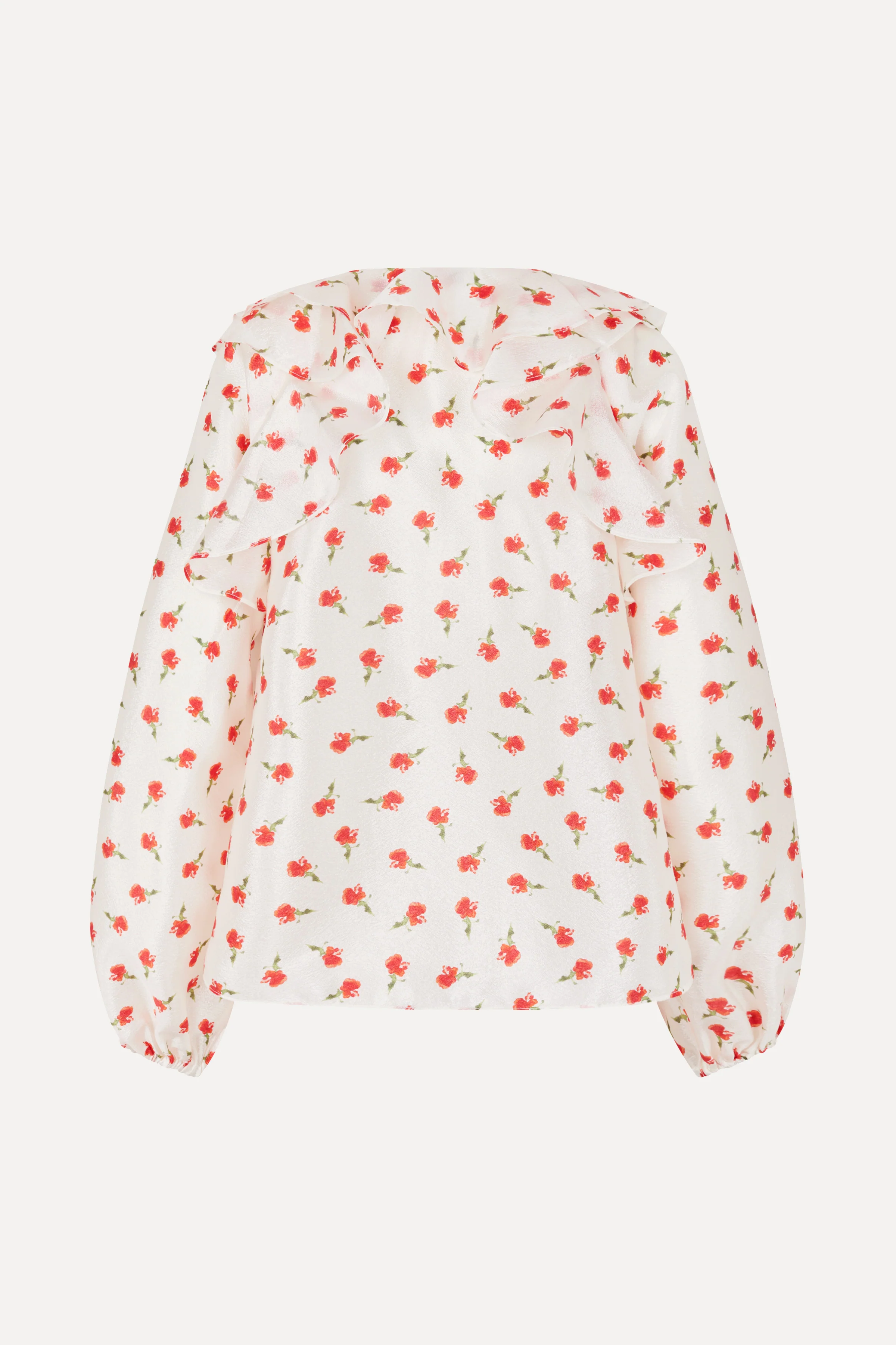 Multi Ruffle Raglan Top - Ditzy Petunia - Image 4