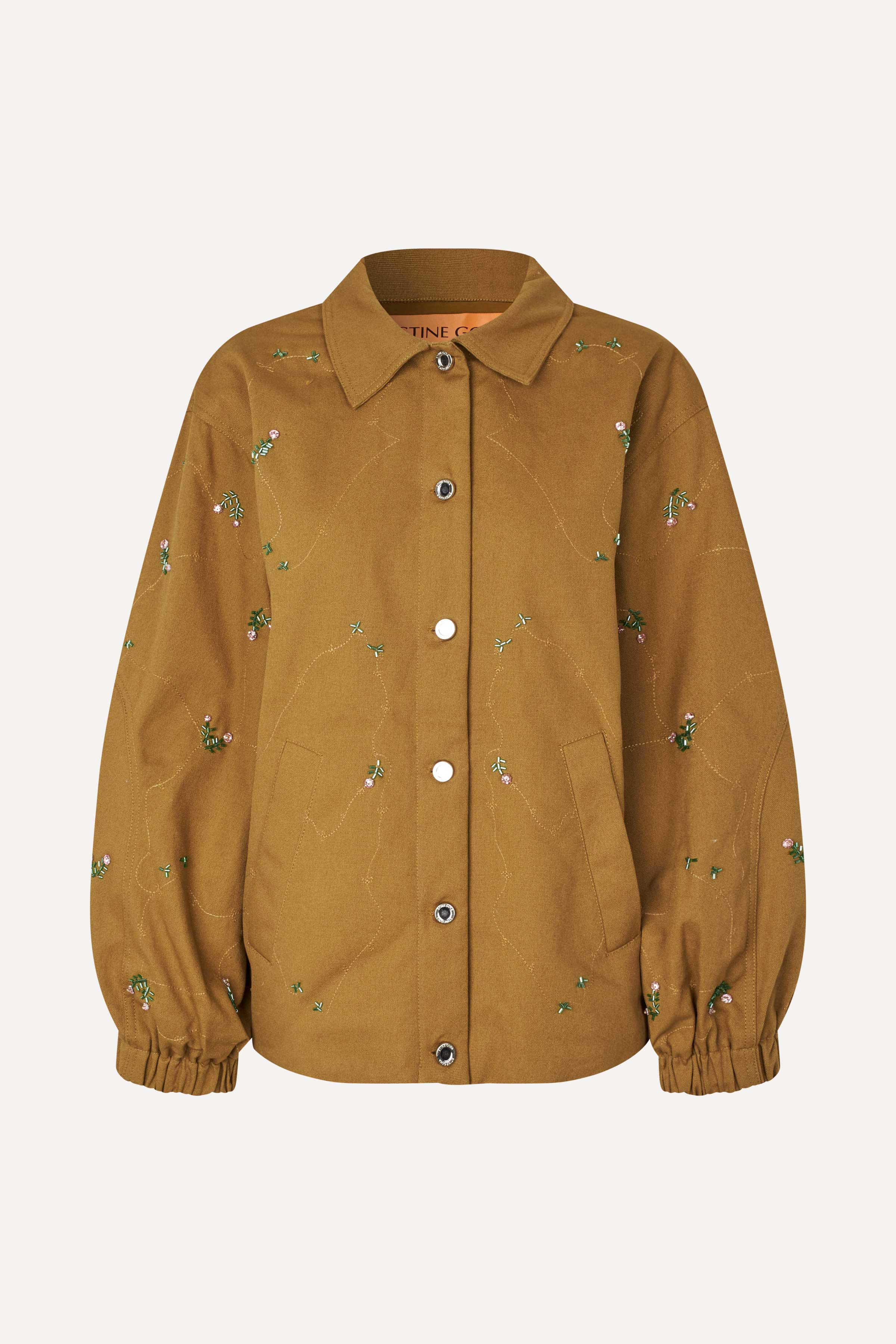 Oversized Utility Workwear Jacket - Wild Flower Beads