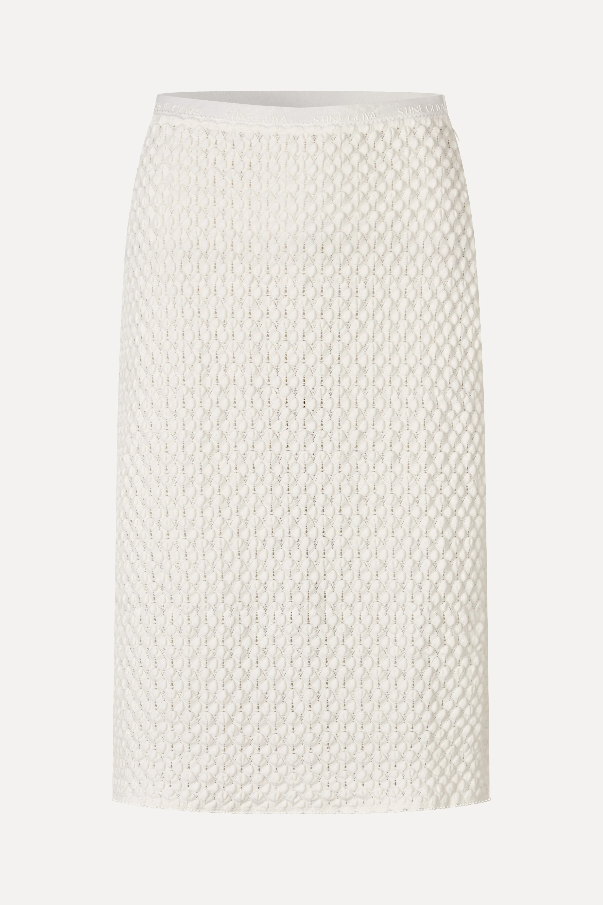Pencil Elasticated Skirt - White Swan - Image 3