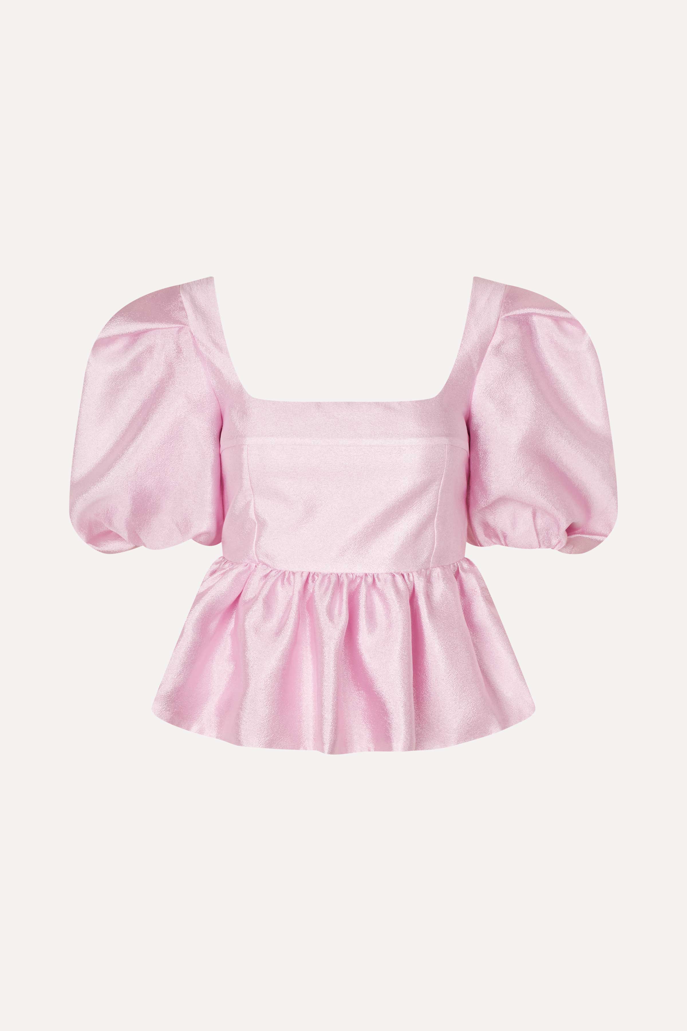 Ribbed Back Panel Top - Pastel Pink