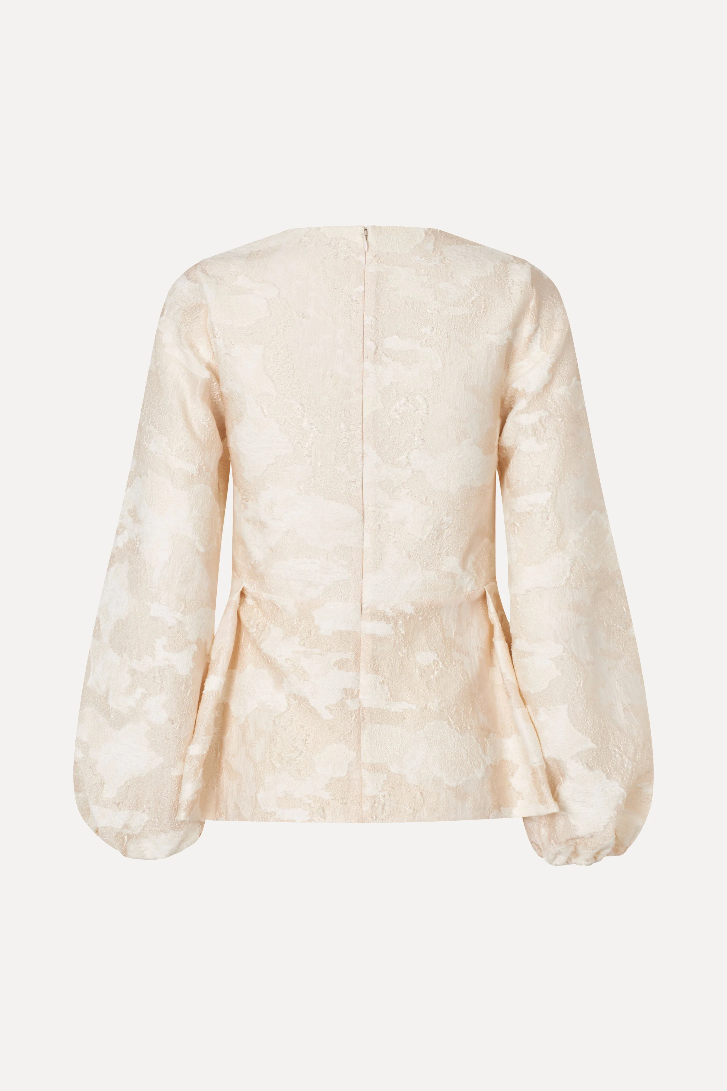 Romantic Ruffling Long Sleeve Top - Multiflowers - Image 2