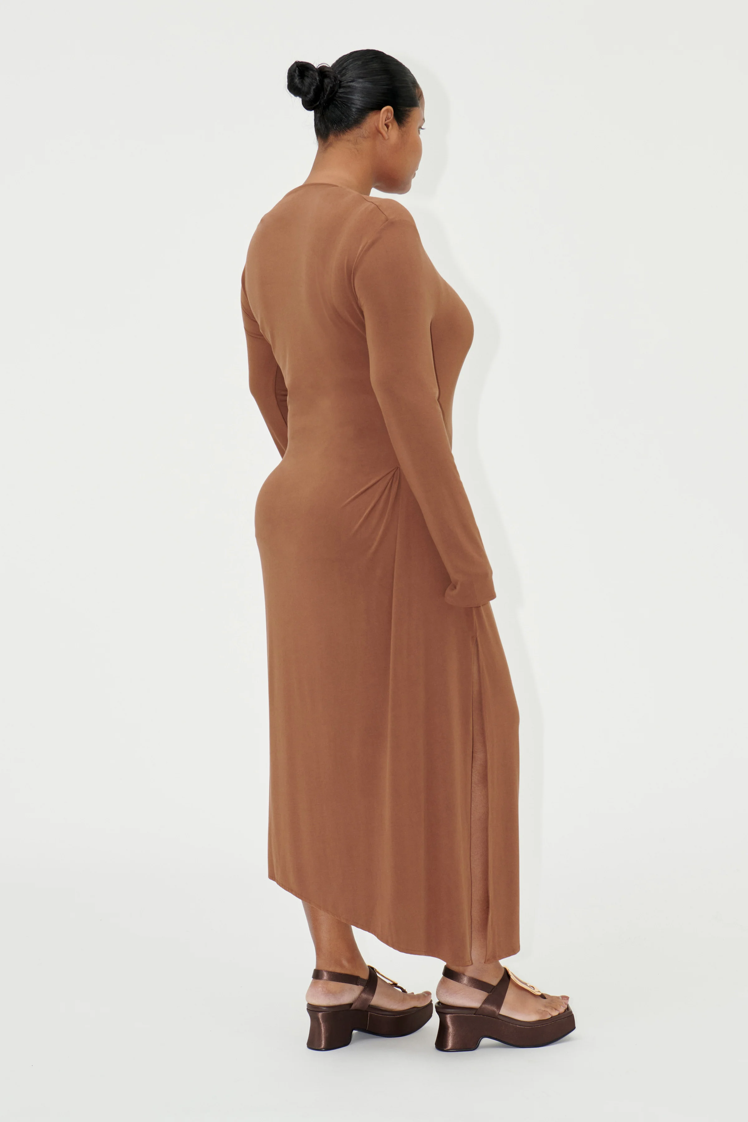 SGAlya Dress - Brown - Image 4
