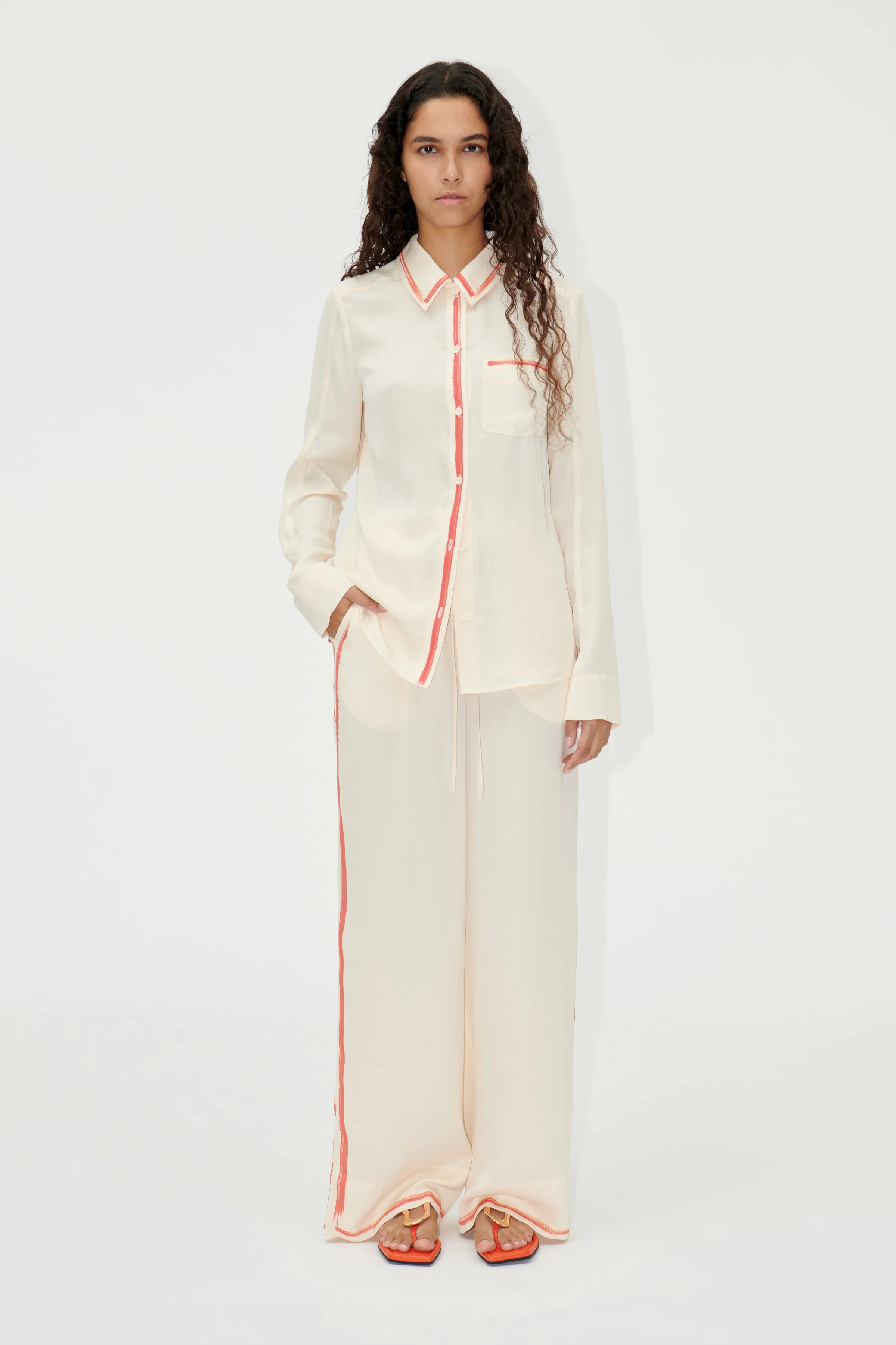 SGEmi Pants - Tangerine Paintbrush - Image 3