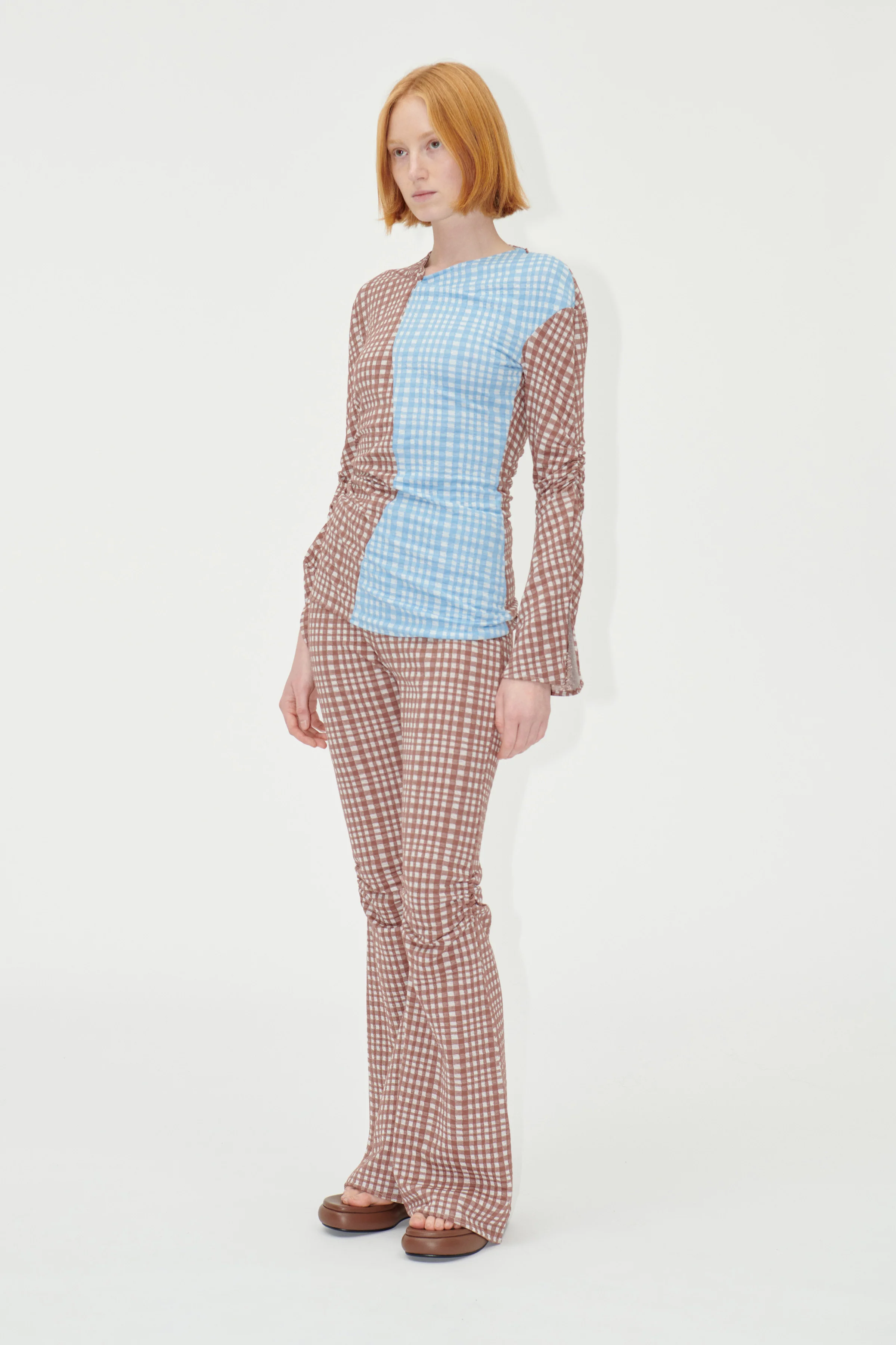 SGLenny Pants - Brown Check - Image 3