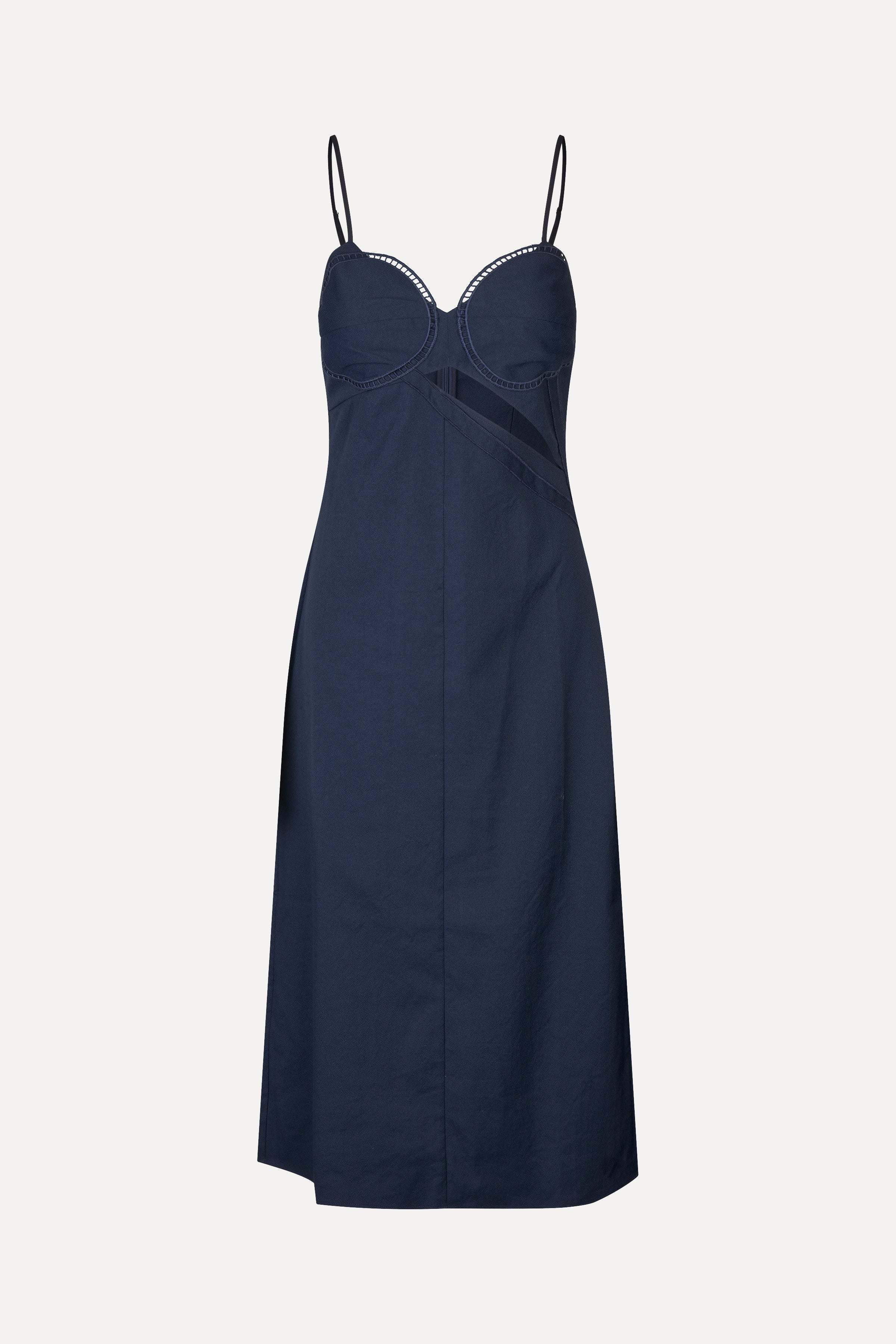 Strap Eyelet Midi Dress - Cherries On A Paisley - Image 3