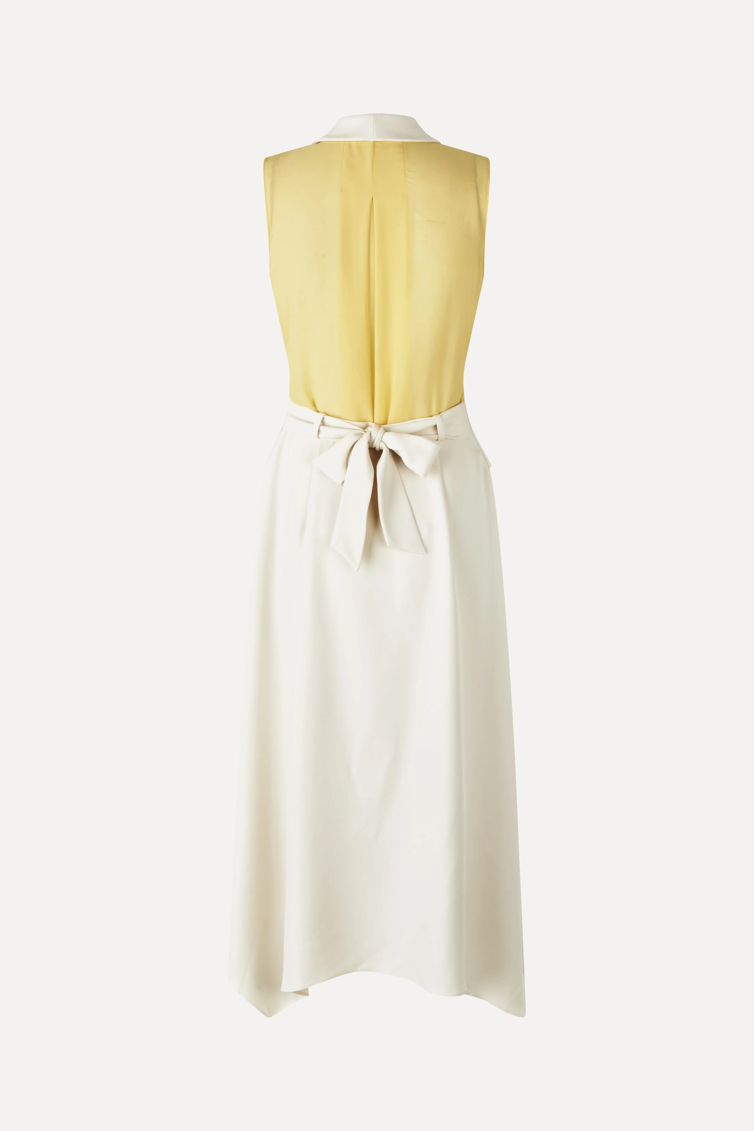 Tailored Handkerchief Dress - Ivory / Cornsilk - Image 2