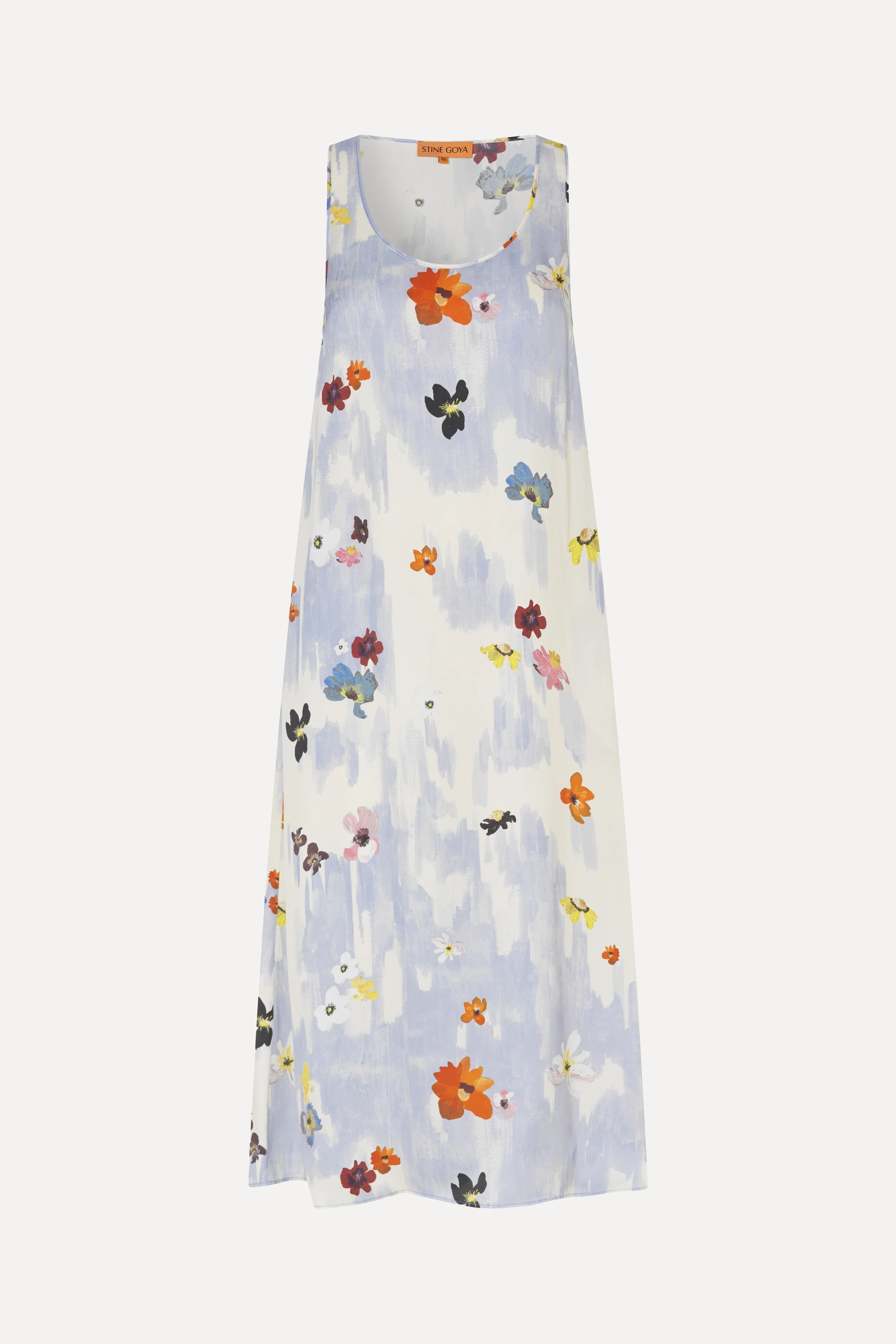 Tank Long Dress - Skyfall Flowers