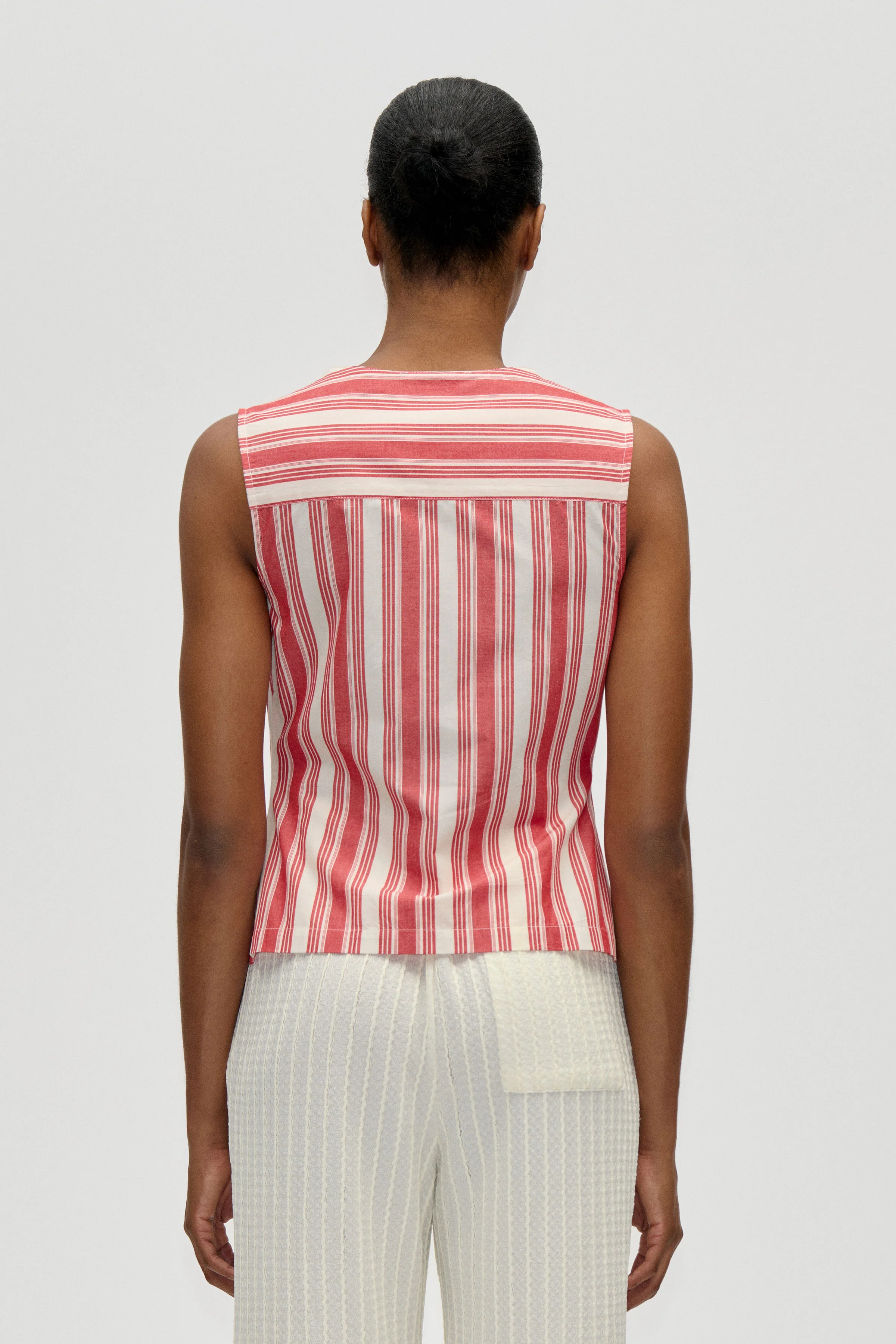 Tie Front Vest - Scarlet Trot - Image 2
