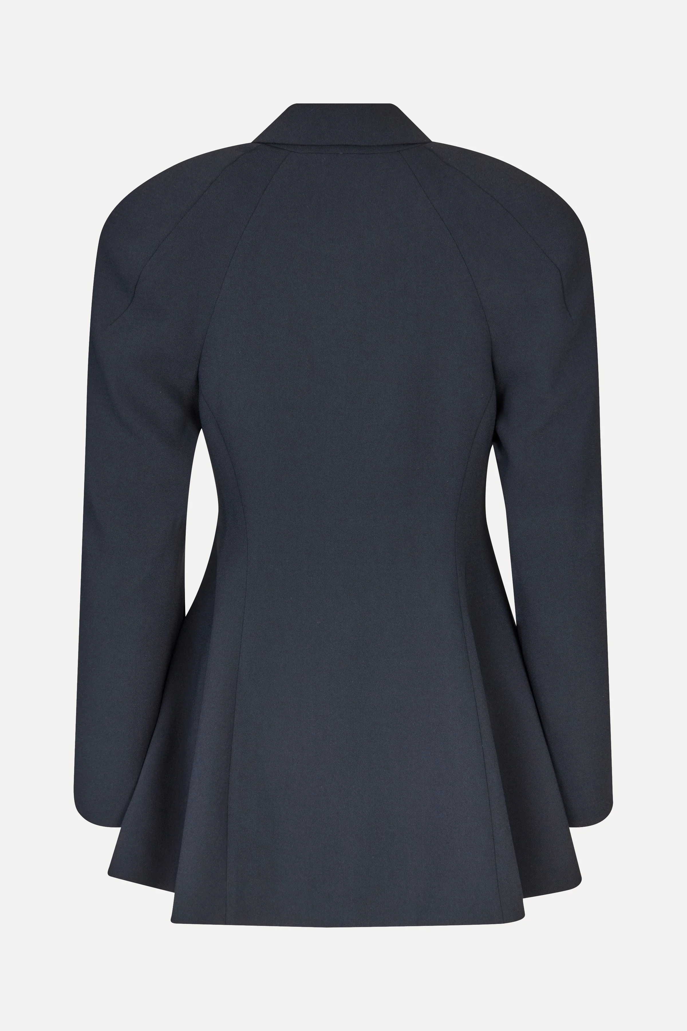 Voluminous Mini Coat Dress - Black - Image 2