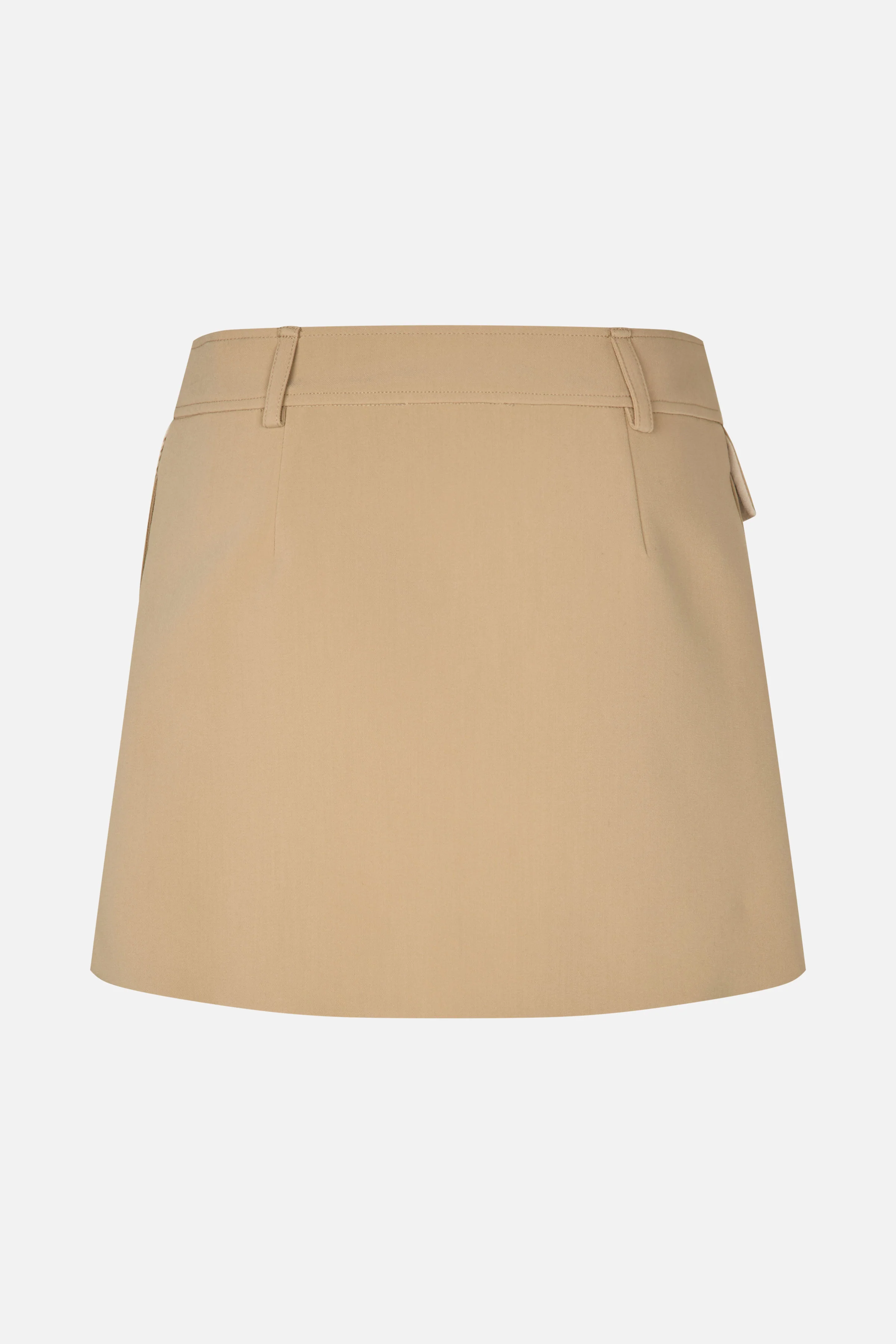 Waistbelt Mini Skirt - Ecru - Image 4